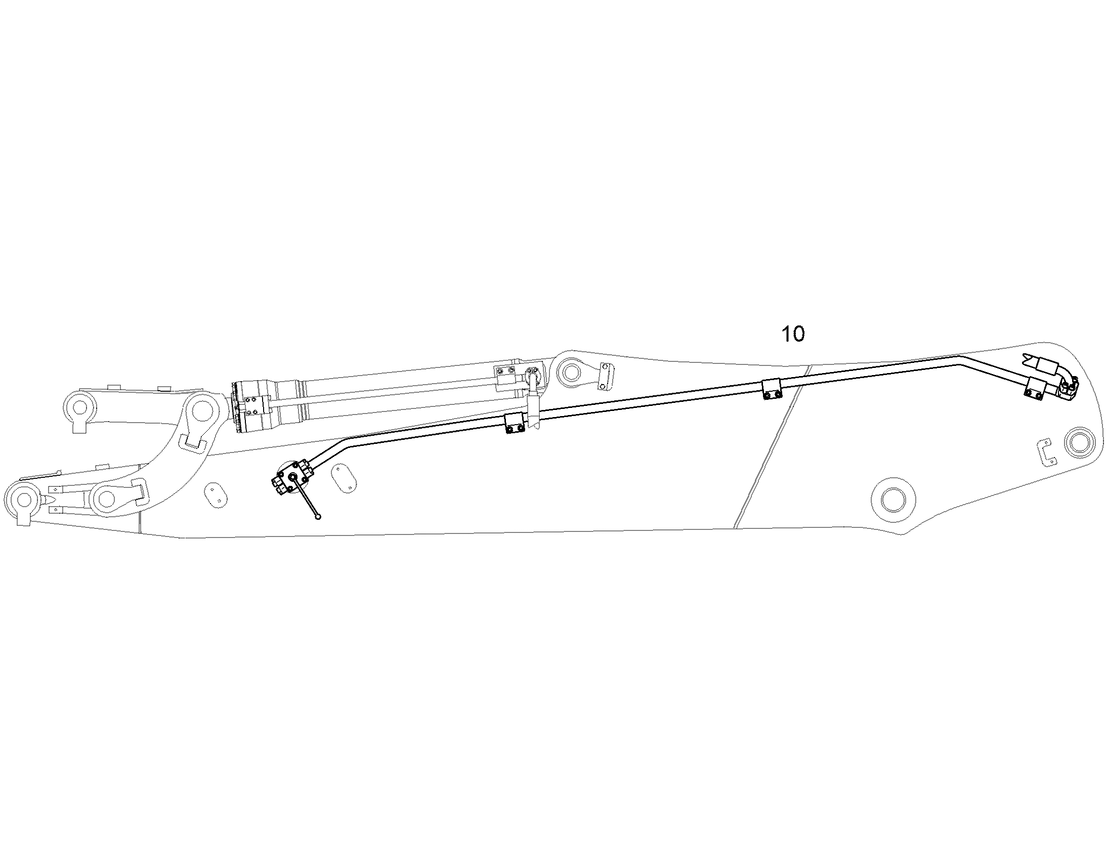 ПРОВОДКА МОНТАЖ AHS DN32 11464625 LIEBHERR