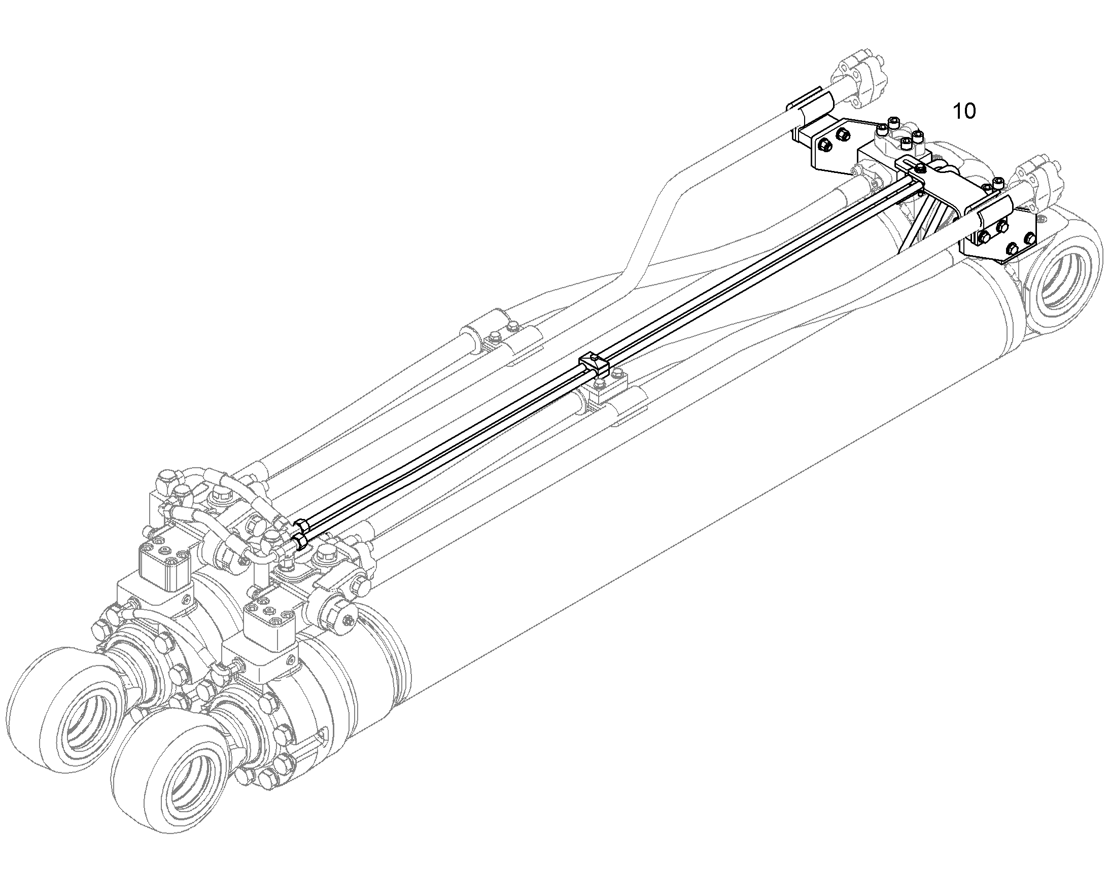 РЕКОНСТРУКЦИЯ - ЛИНИЯ ЦИЛ.РУК. R976 12418436 LIEBHERR
