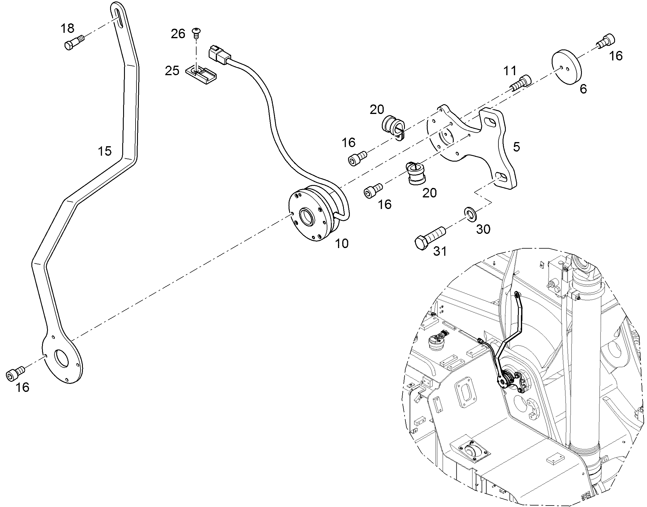 ПОВОДОК 11816996 LIEBHERR