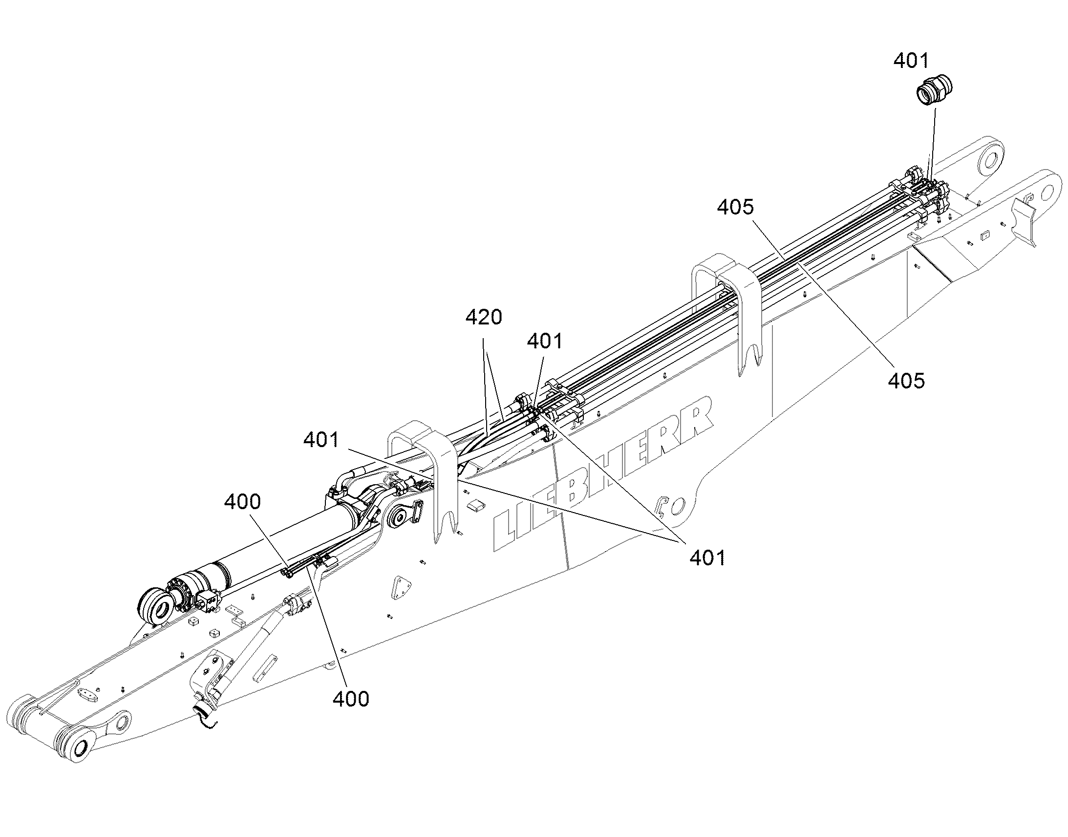 ТРУБА НАПОРНАЯ В СБОРЕ 16X2 11392657 LIEBHERR