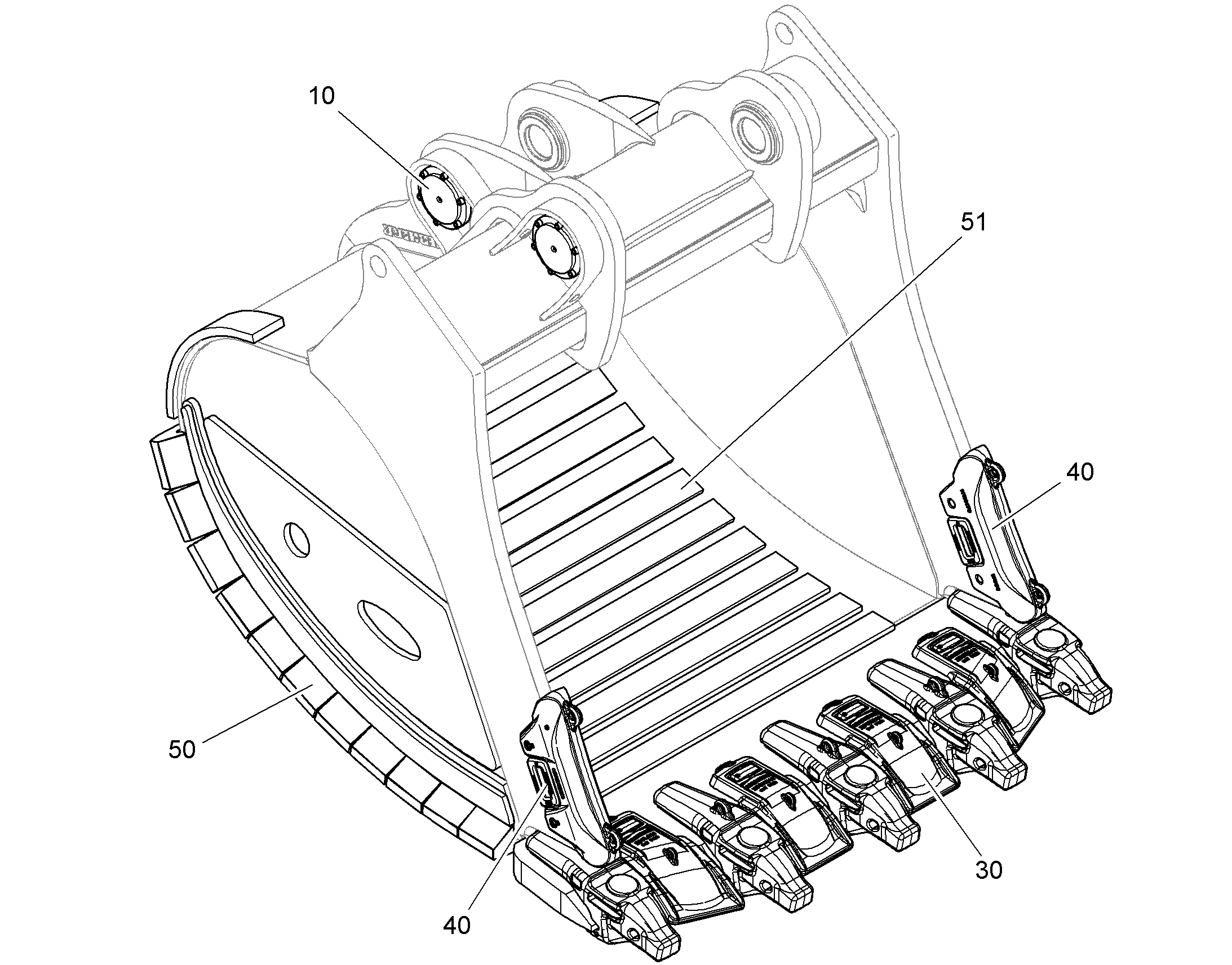WEARING PART SET EXTERNAL 12453440 LIEBHERR