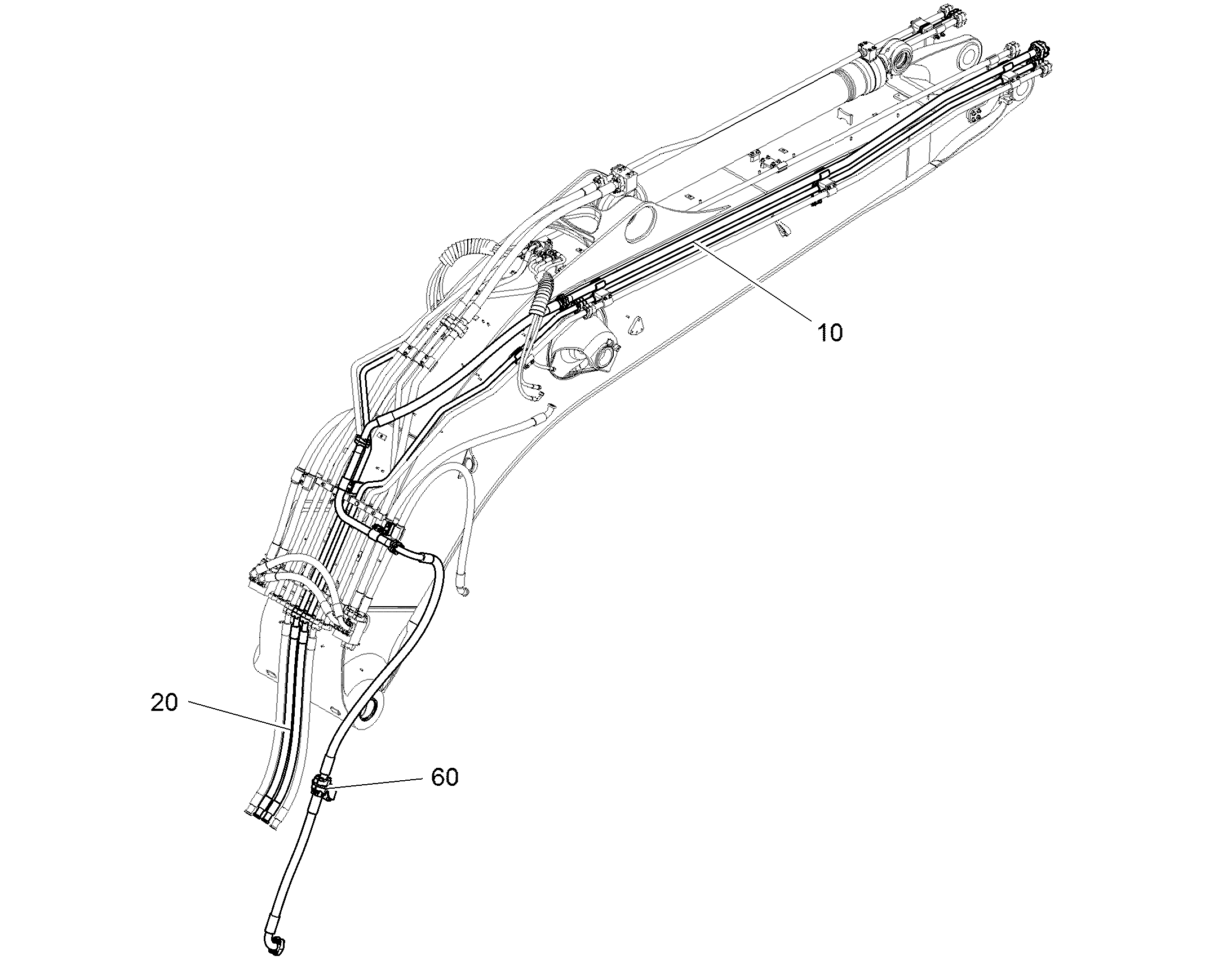 ПРОВОДКА МОНТАЖ AHS 10861280 LIEBHERR