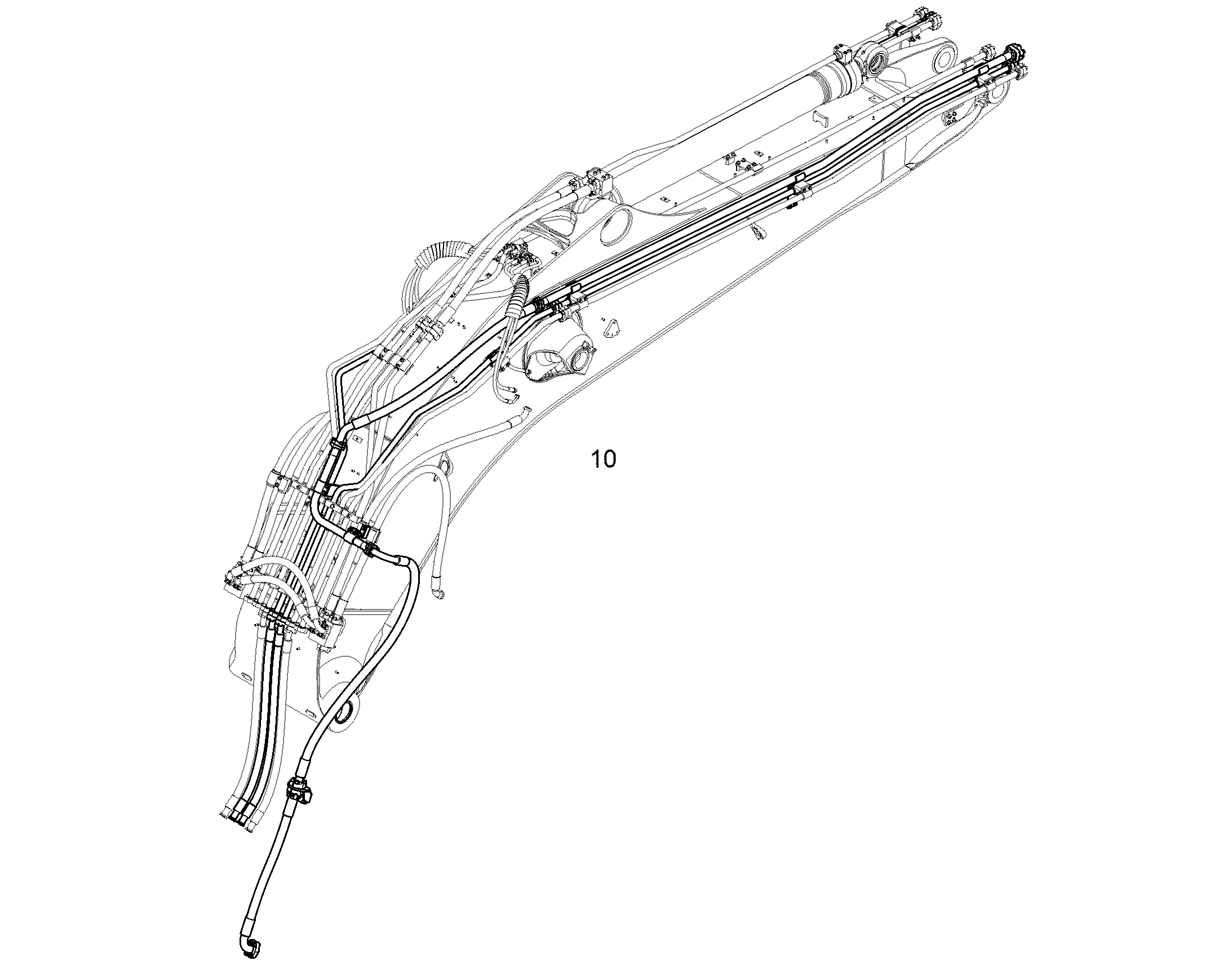 ПРОВОДКА МОНТАЖ AHS 11433805 LIEBHERR