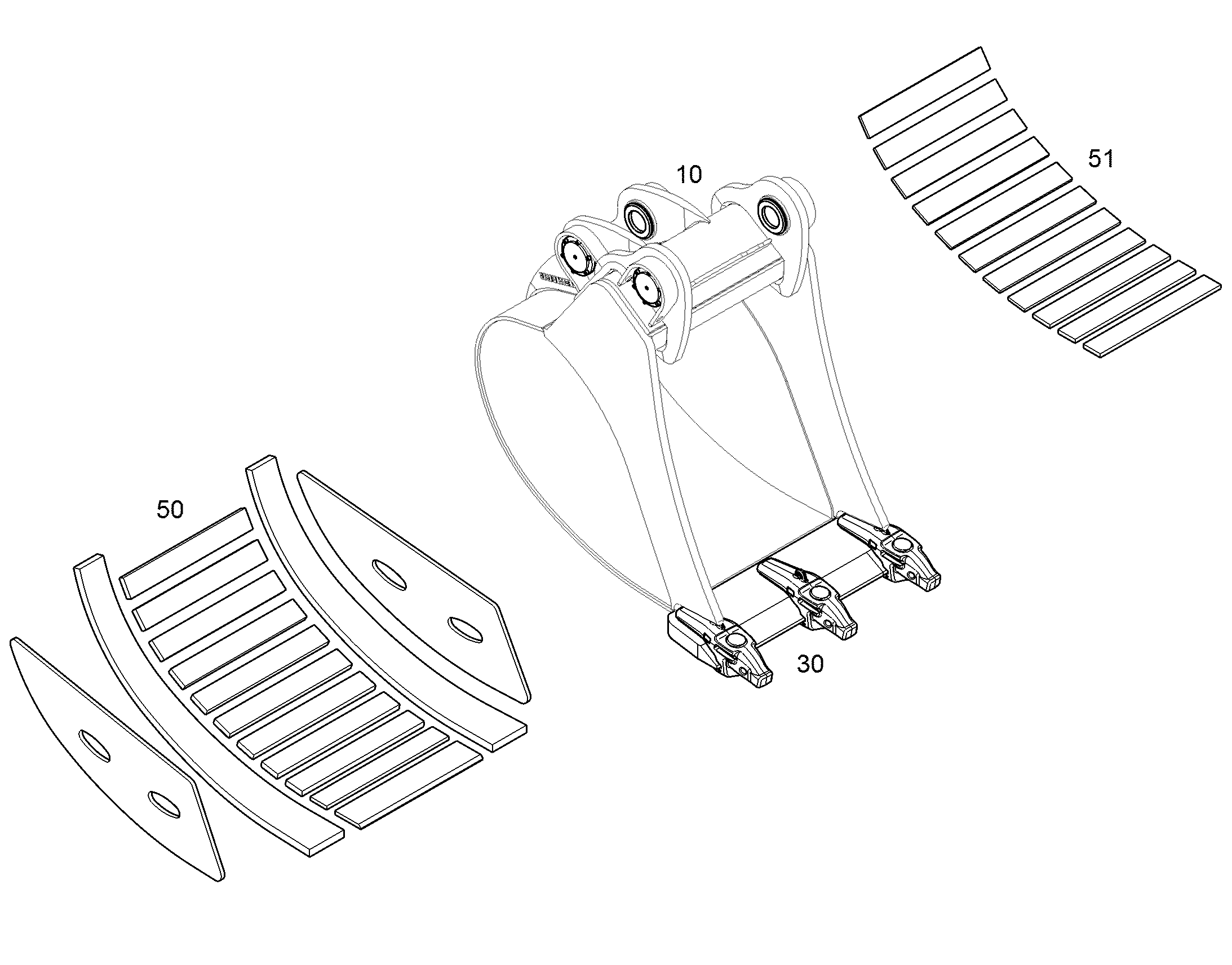 WEARING PART SET EXTERNAL 12477602 LIEBHERR