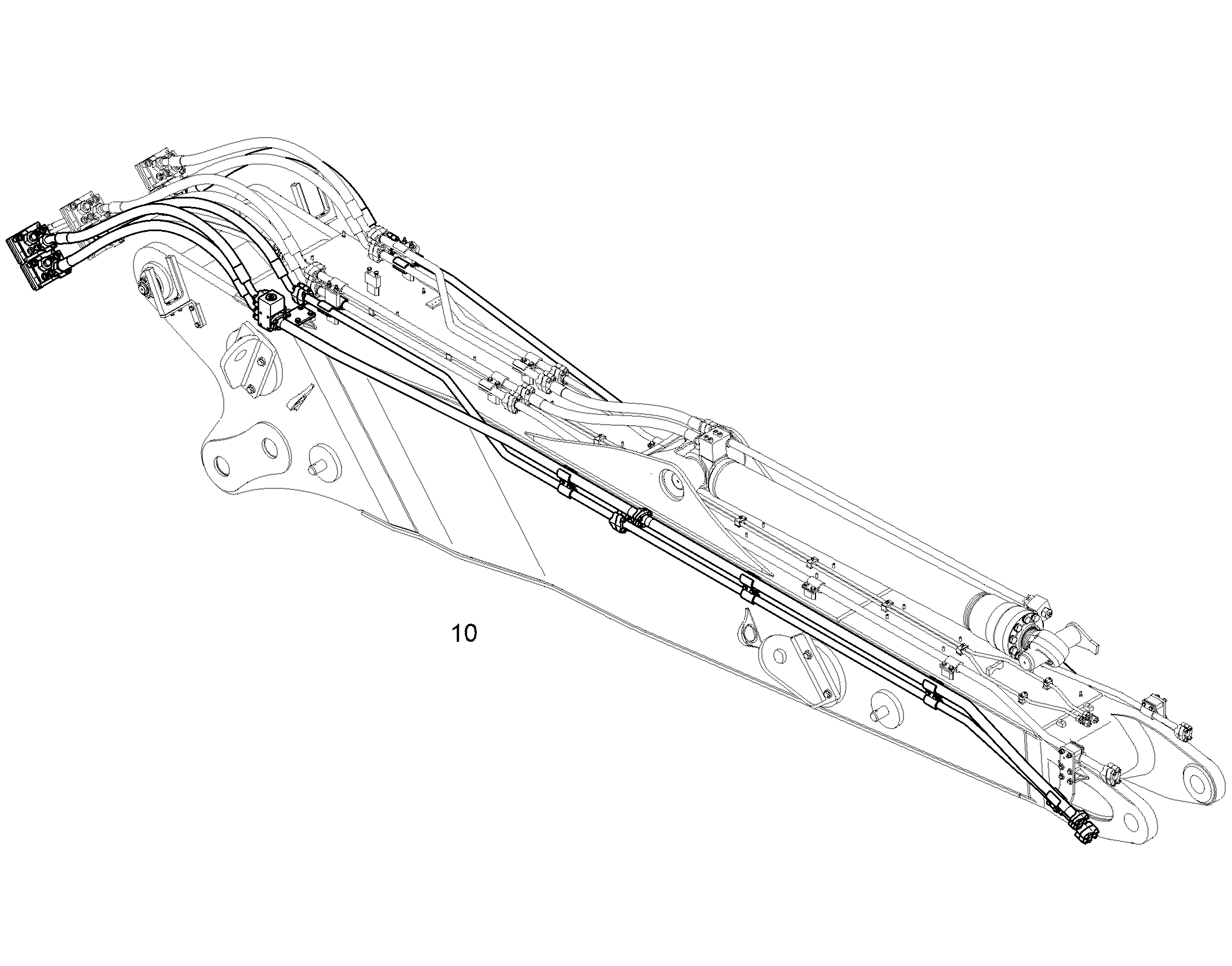 ПРОВОДКА МОНТАЖ AHS 10852229 LIEBHERR