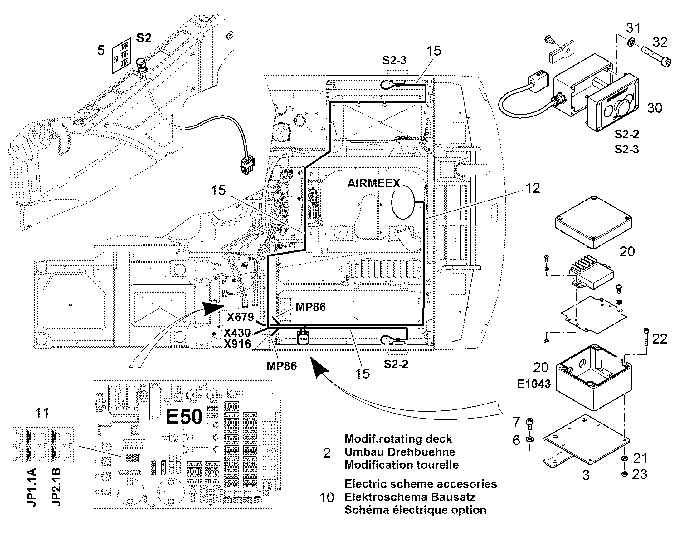 ПЕРЕОБОРУД. ПОВОР. ПЛАТФОРМЫ 12494684 LIEBHERR