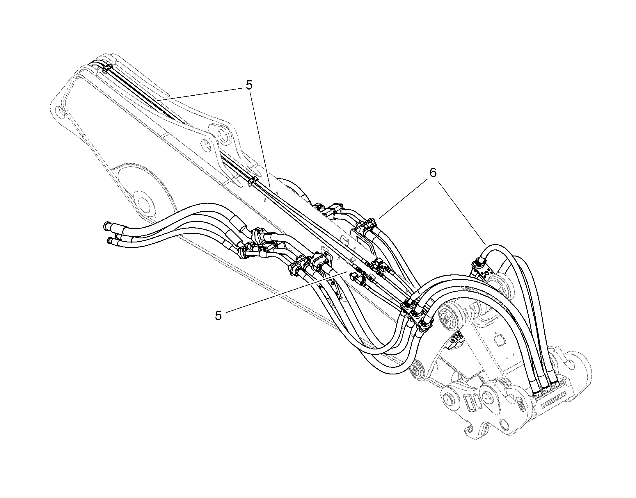 ПРОВОДКА МОНТАЖ AHS 12423532 LIEBHERR
