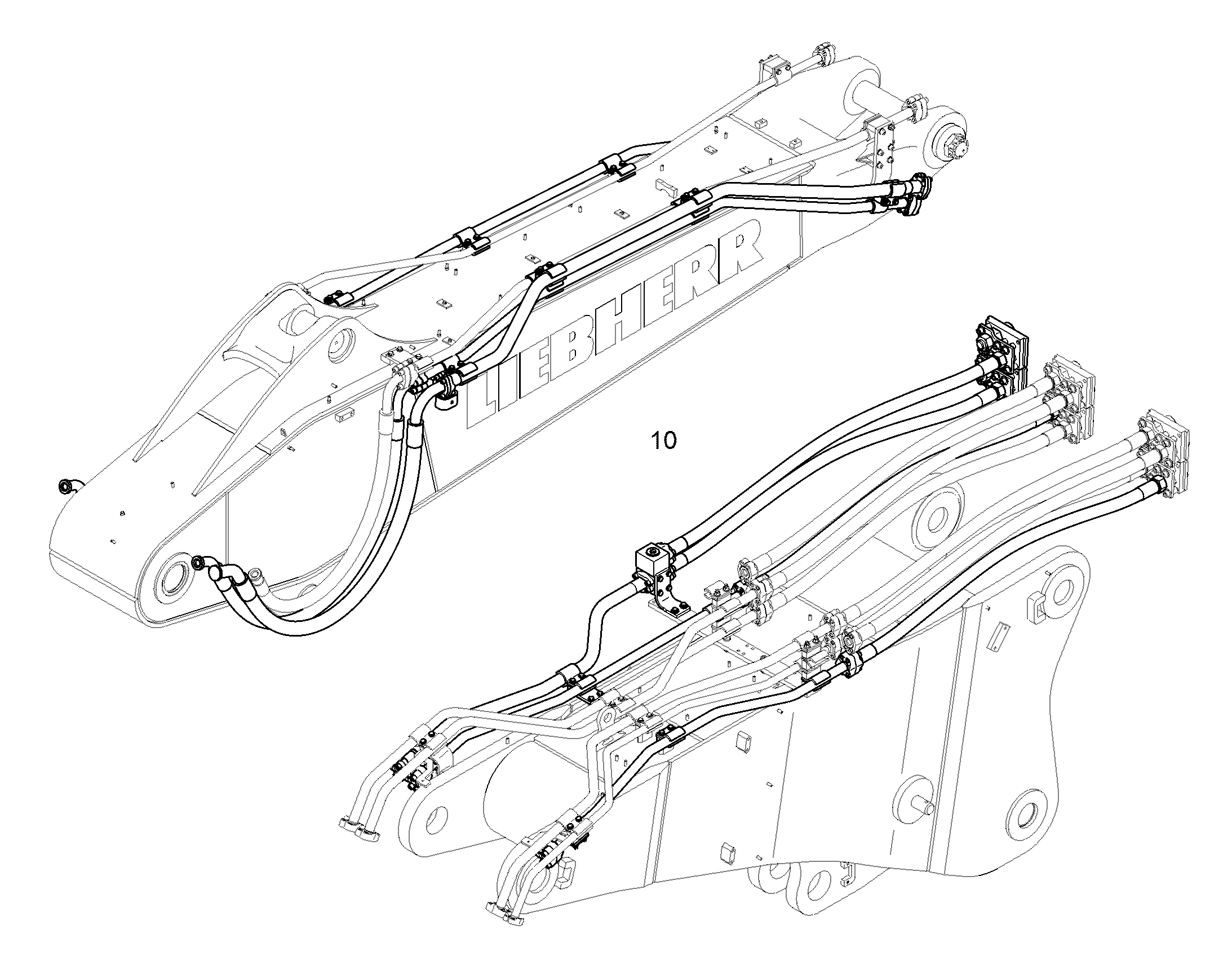 ПРОВОДКА МОНТАЖ AHS 12408622 LIEBHERR