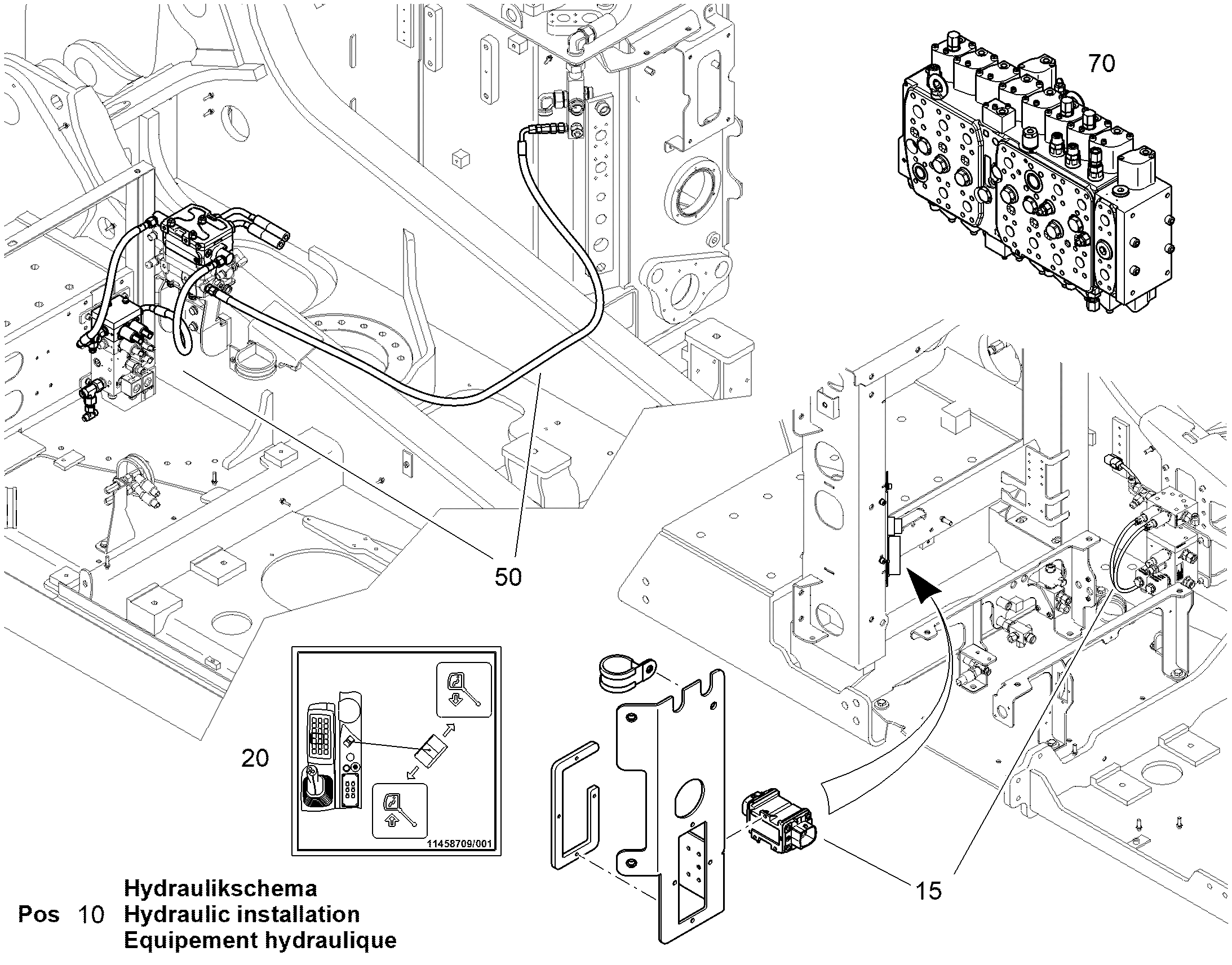 ГИДРАВЛИЧЕСКАЯ СИСТЕМА 12496003 LIEBHERR