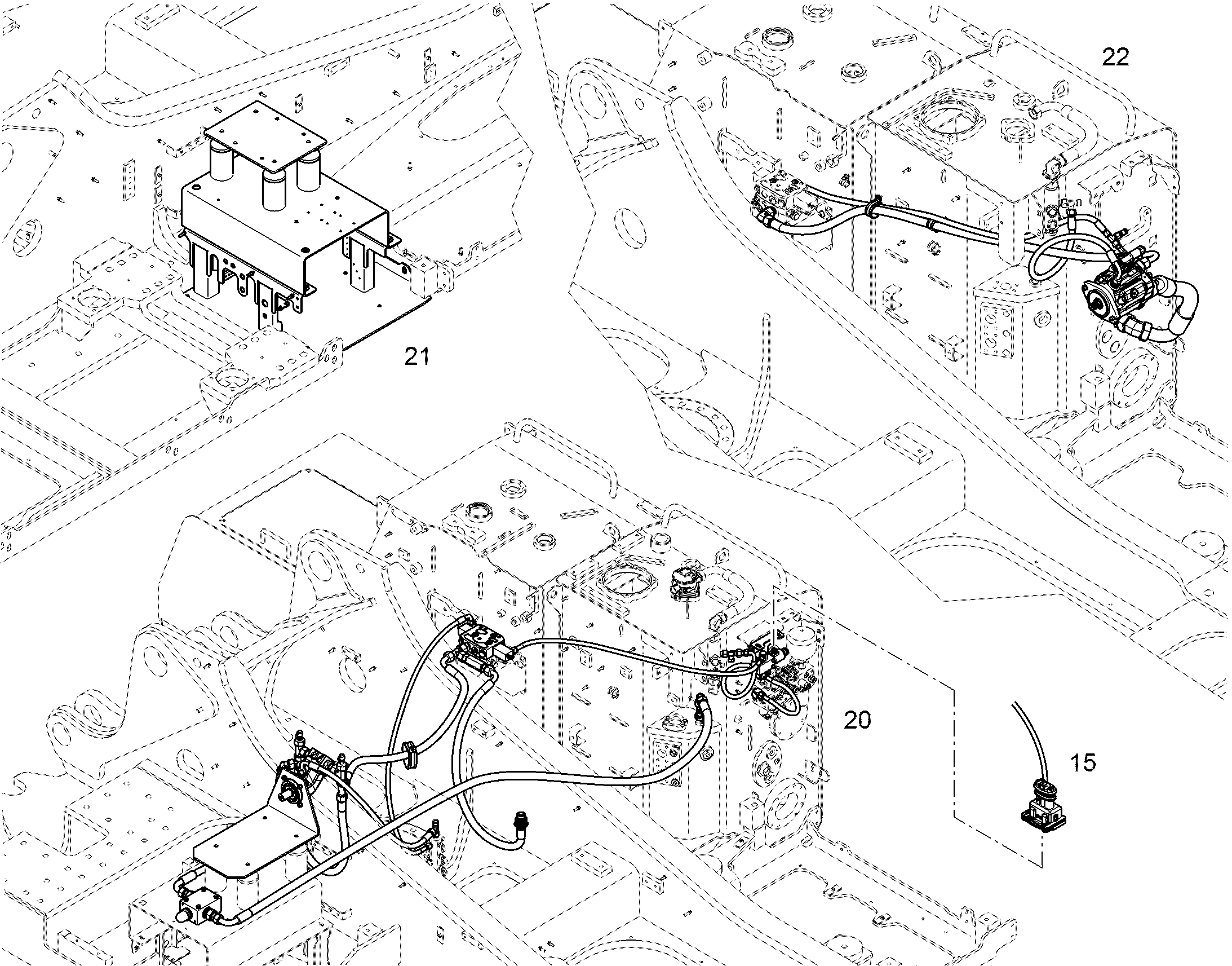 HYDRAULIC INSTALLATION 12428498 LIEBHERR
