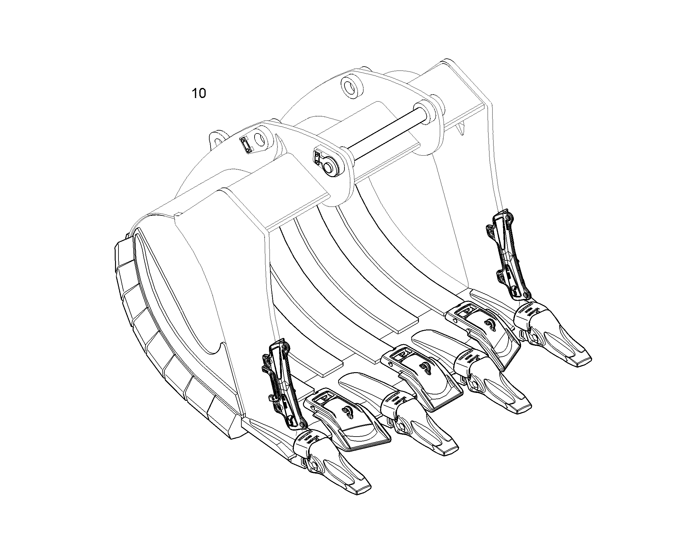ЛОПАТА ОБРАТНАЯ HDV 12440805 LIEBHERR