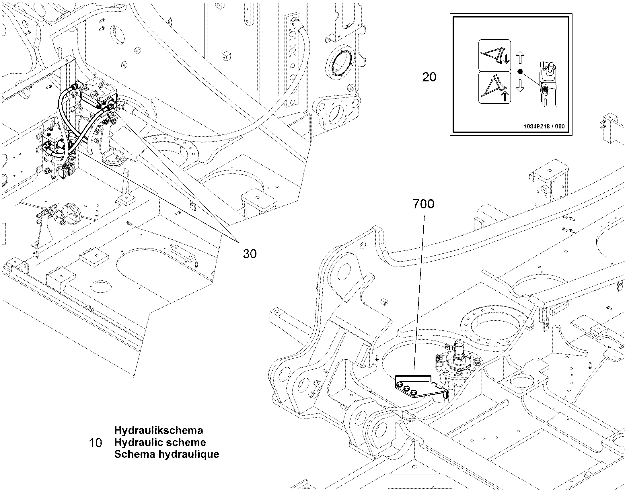 ПОВОДОК, УСТАНОВКА 10833196 LIEBHERR