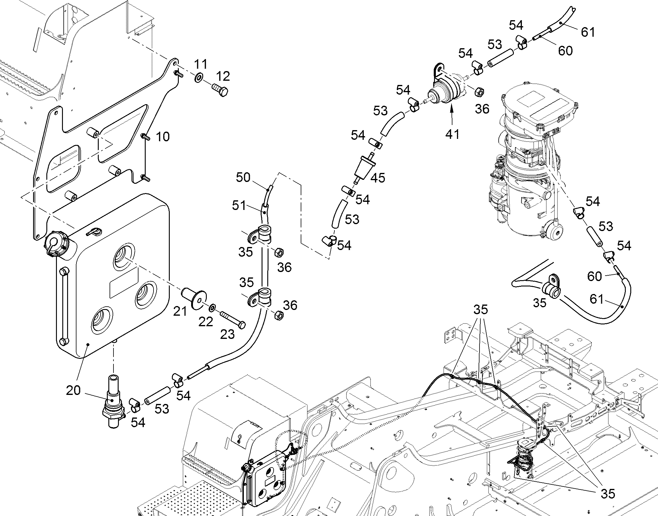 БАК ТОПЛИВНЫЙ 11492827 LIEBHERR