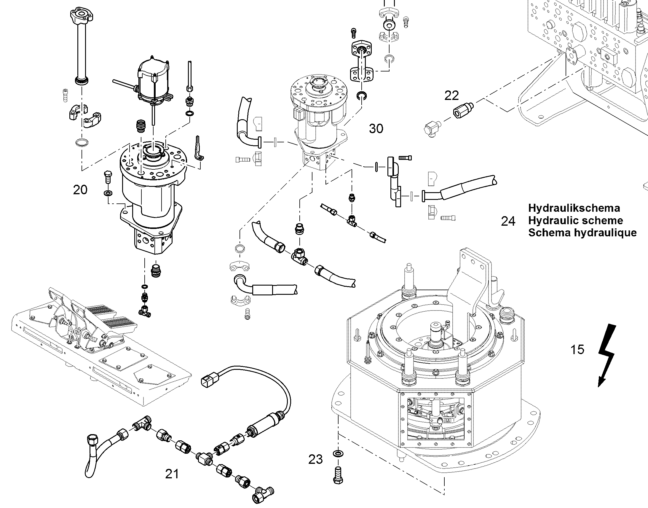 ПЕРЕОБОР. ВВОДА ВРАЩЕНИЯ 12549060 LIEBHERR