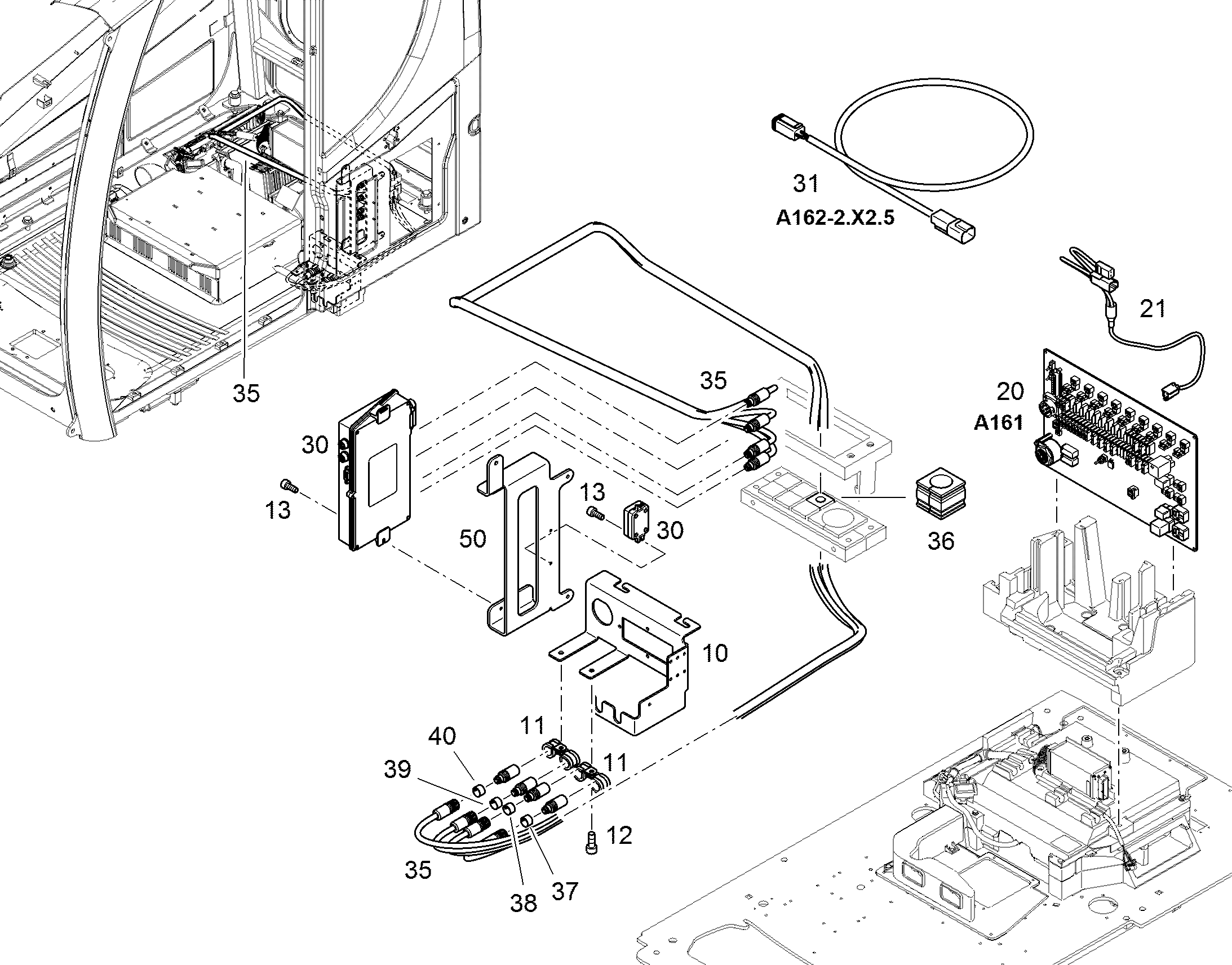 БЛОК УПРАВЛЯЮЩИЙ 12417641 LIEBHERR