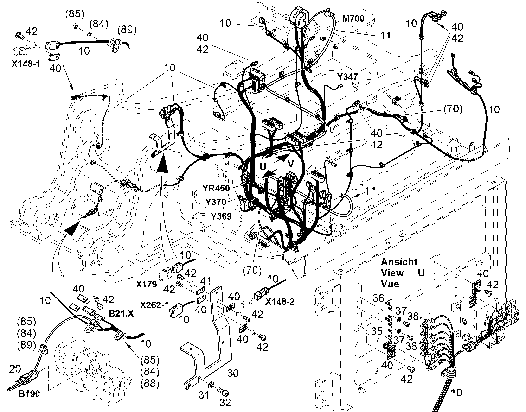 К-Т ПРОВ.ПОВ.ПЛАТФ.-ДВИГАТ. W200 12439804 LIEBHERR