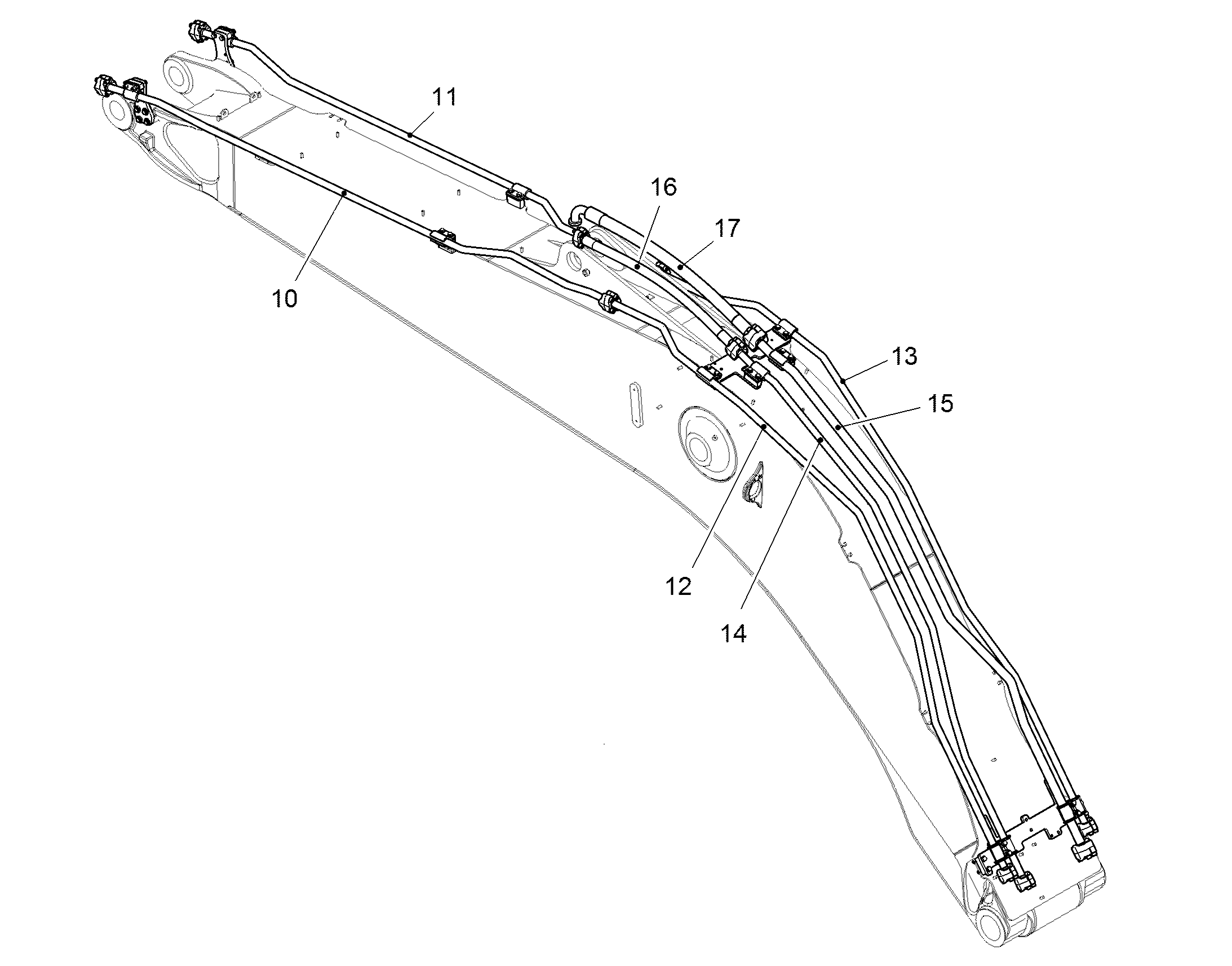 ТРУБА НАПОРНАЯ В СБОРЕ 30X4 11407776 LIEBHERR