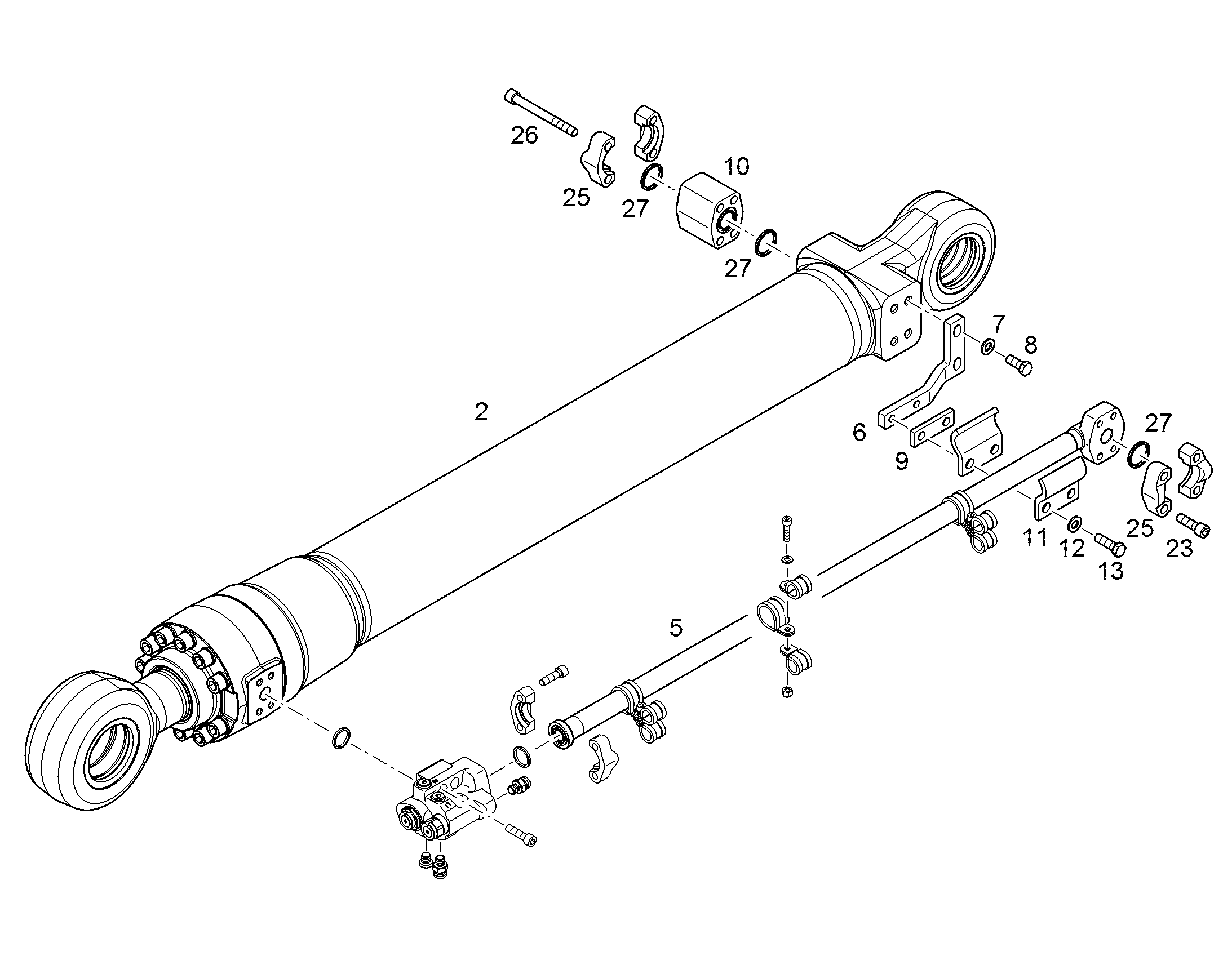ГИДРОЦИЛИНДР 12442285 LIEBHERR