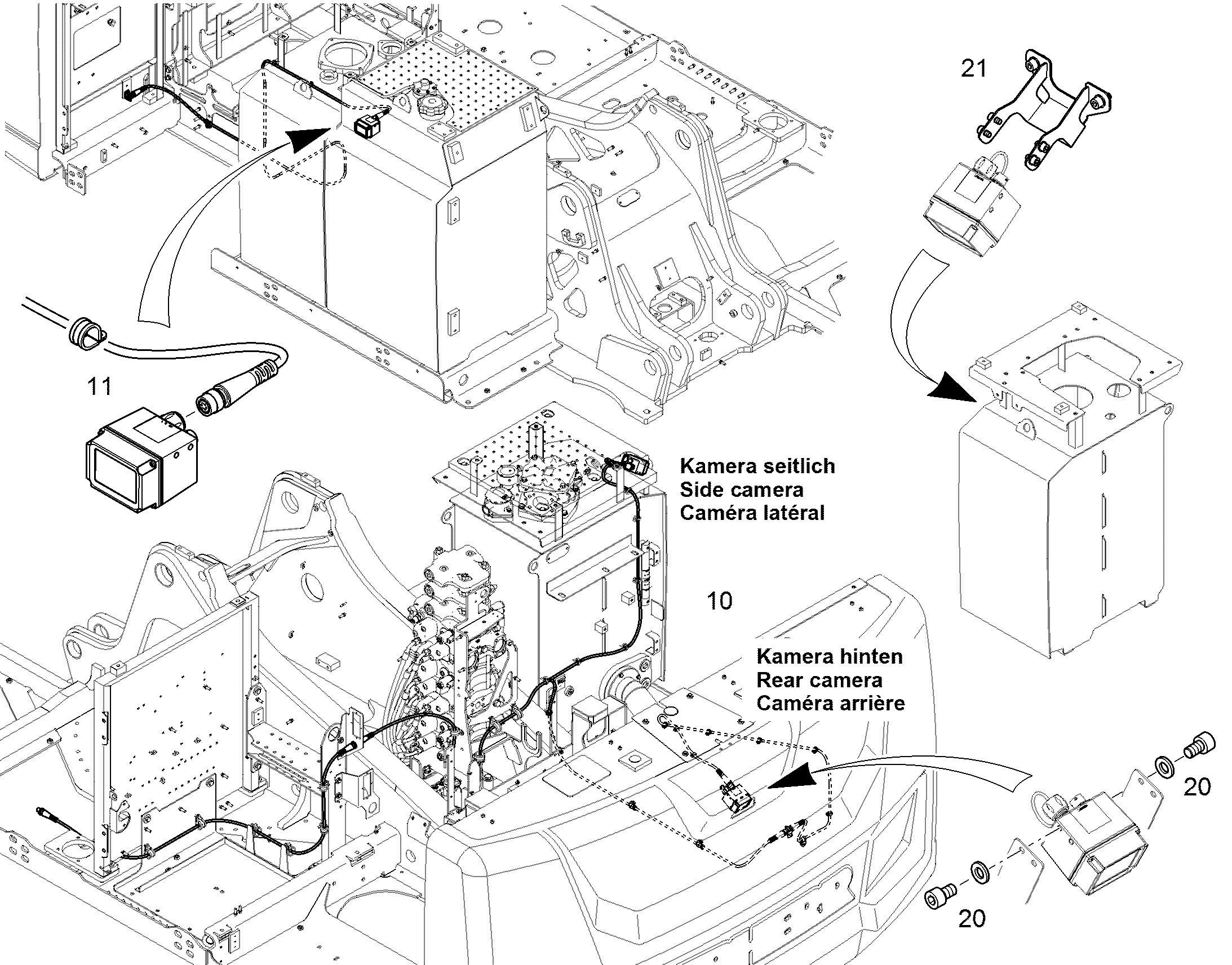 КАНАЛ СЗАДИ СЛЕВА 12436801 LIEBHERR