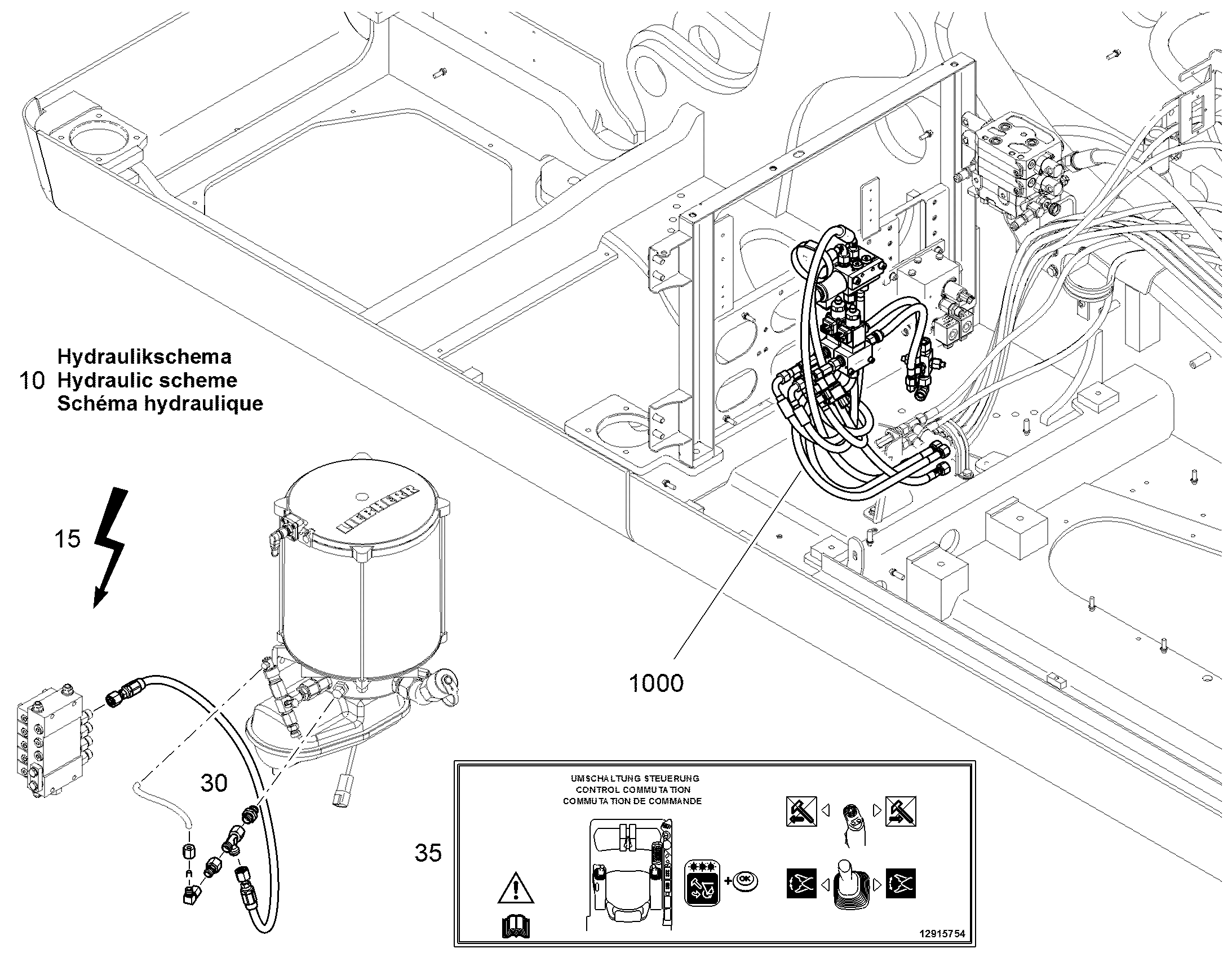 ГИДРАВЛИЧЕСКАЯ СИСТЕМА 12488591 LIEBHERR