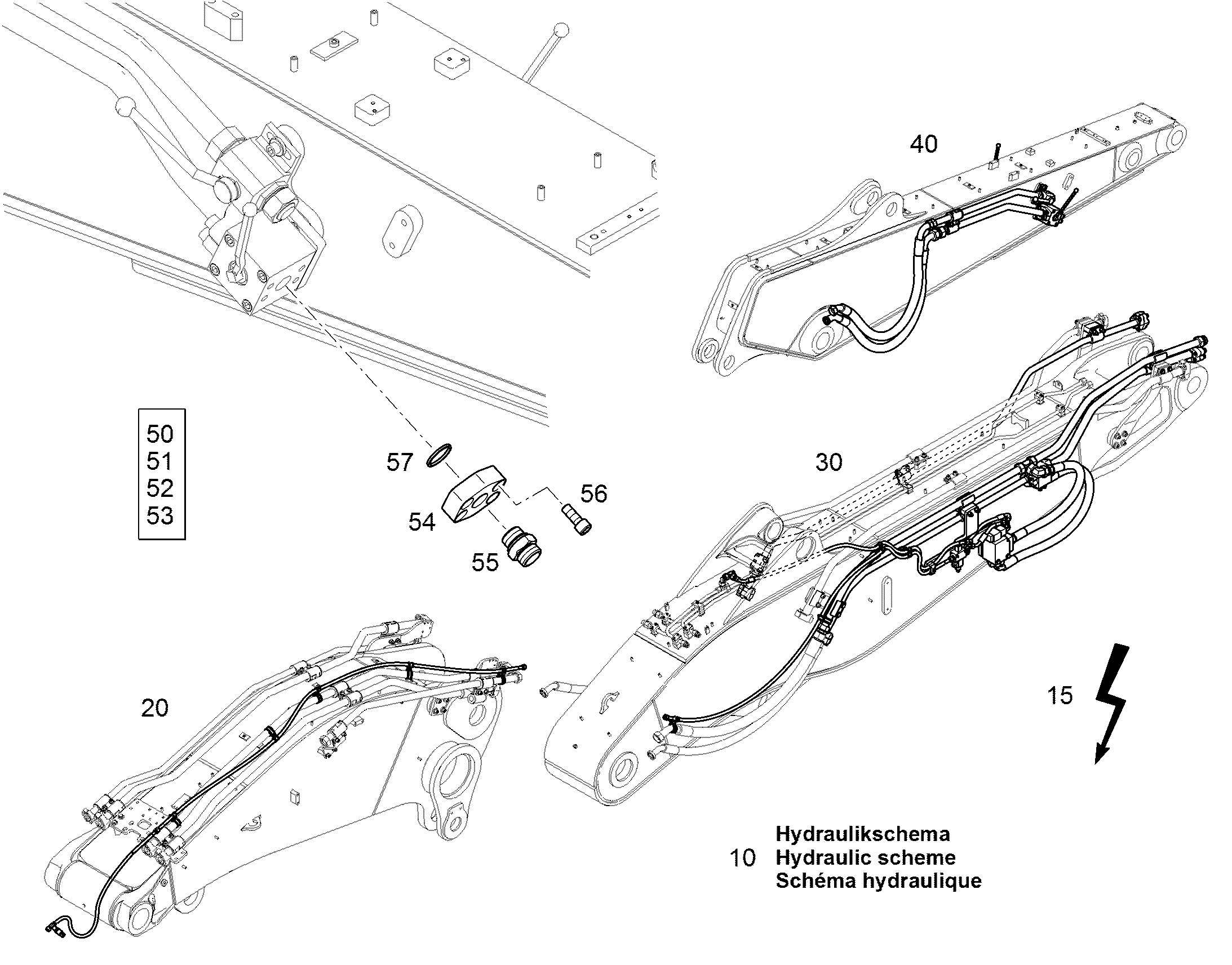 МОНТ.КОМПЛ.Д.УДАРН.ГАЙКОВЕРТА R926 12489808 LIEBHERR