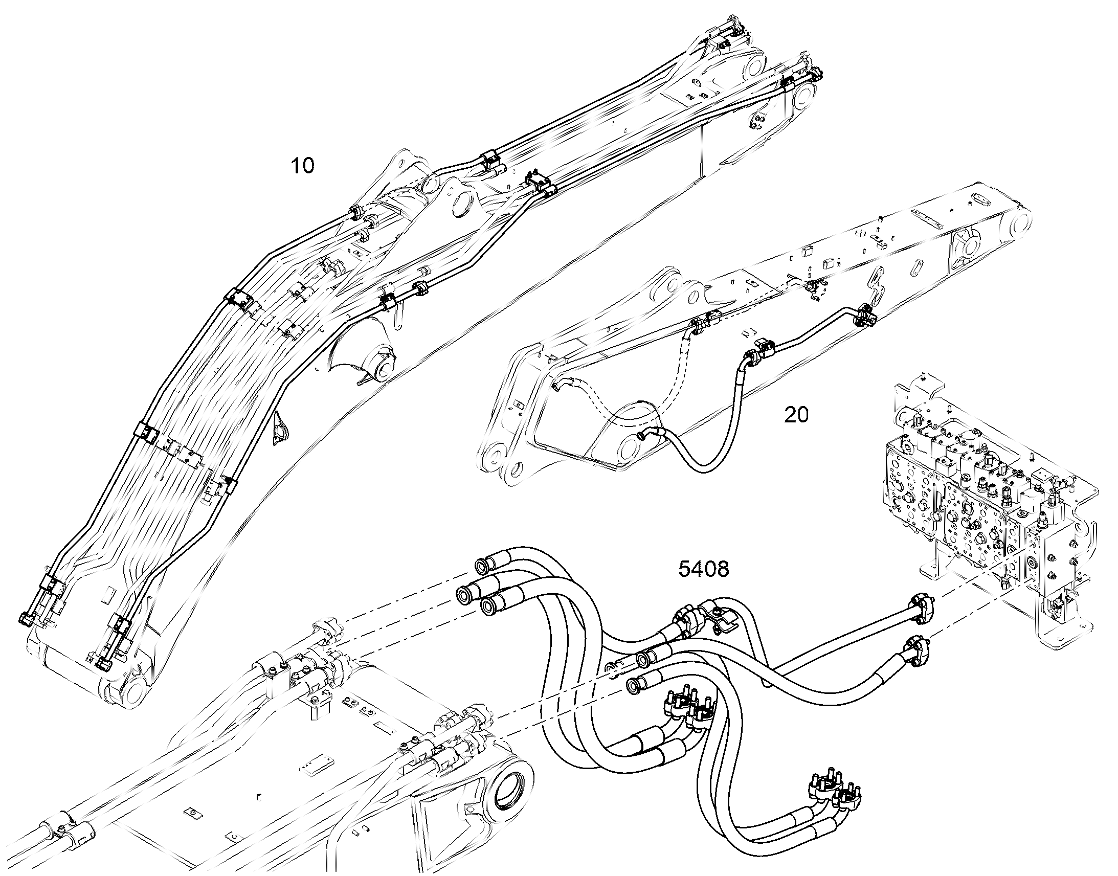 ПРОВОДКА МОНТАЖ AHS AHS 12 12486299 LIEBHERR