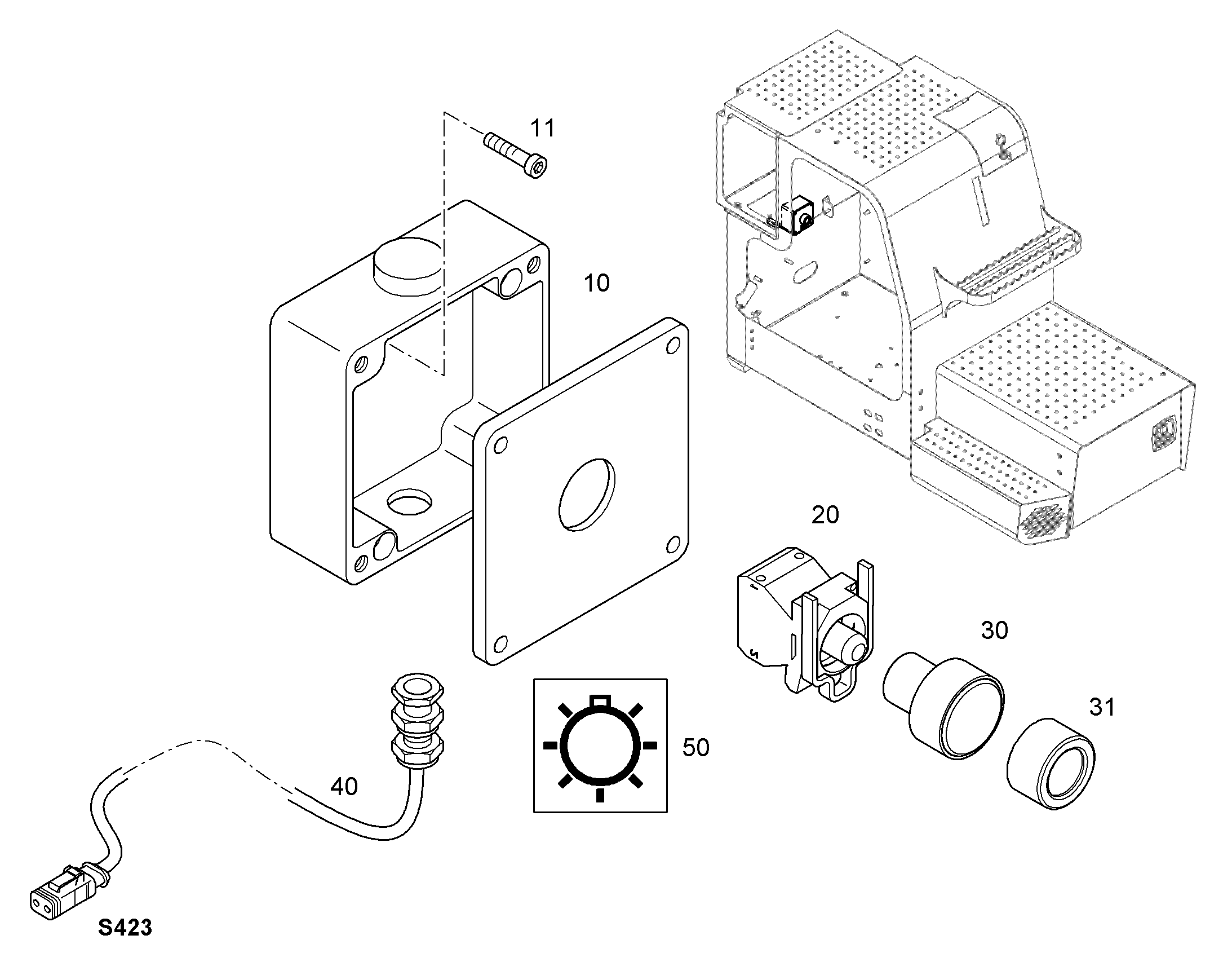 ЭТИКЕТКА 20mmX20mm 12475747 LIEBHERR