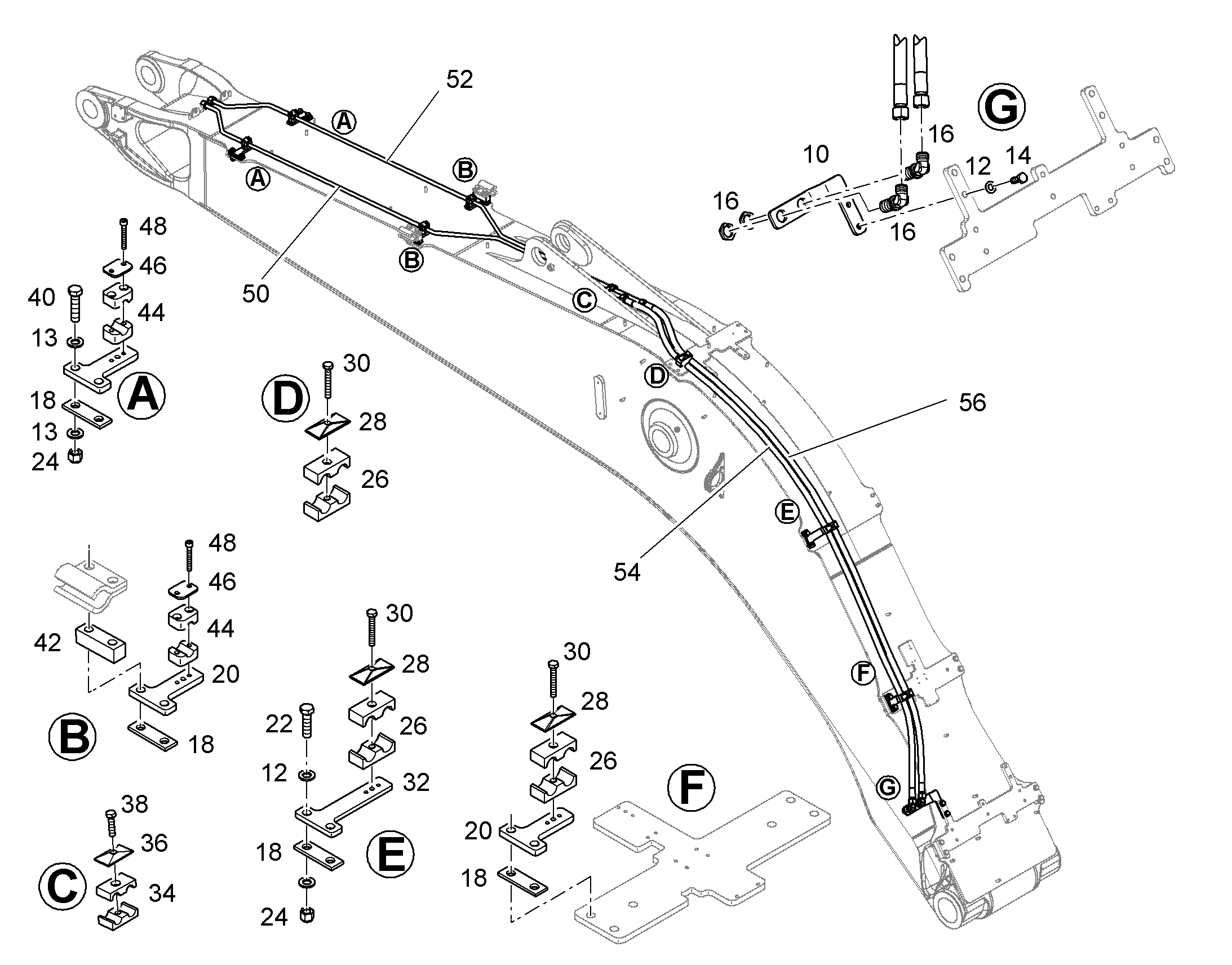 ТРУБА НАПОРНАЯ В СБОРЕ 16X2 11408924 LIEBHERR