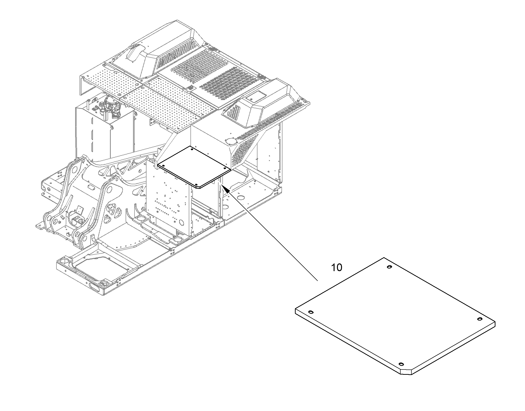 BOX FRONT LEFT 11439934 LIEBHERR