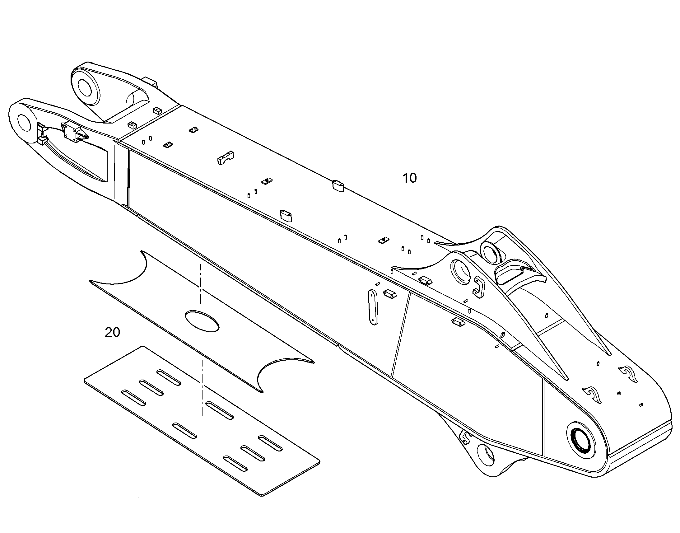ЗАЩИТНЫЙ ЛИСТ НИЖНИЙ 12459182 LIEBHERR