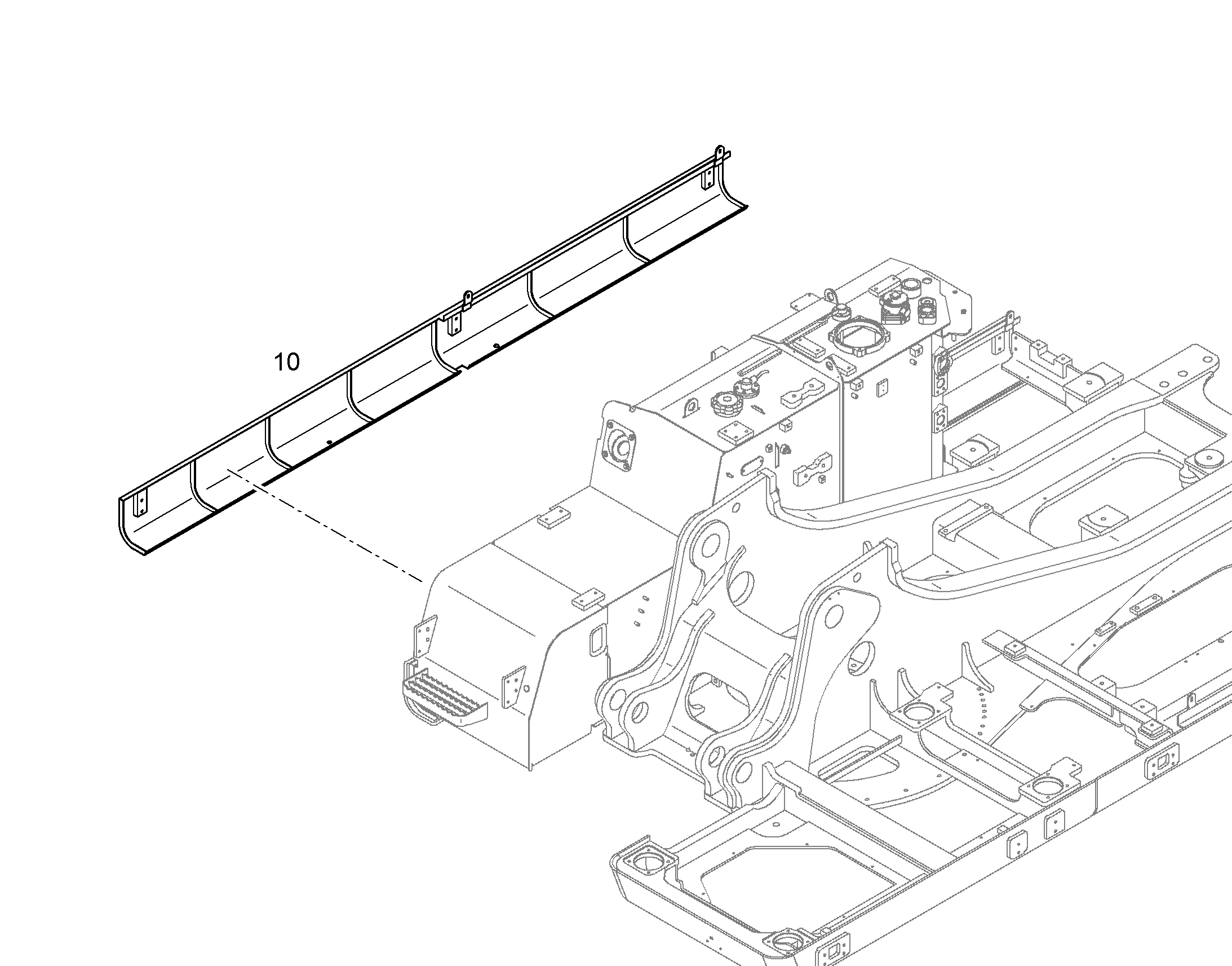ОБШИВКА ПОВОРОТНОЙ ПЛАТФОРМЫ 12436326 LIEBHERR