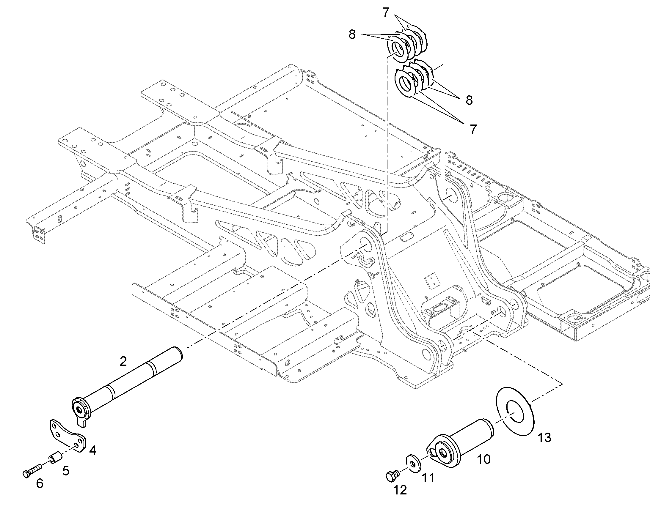 БОЛТ 120X1035X985 11382828 LIEBHERR