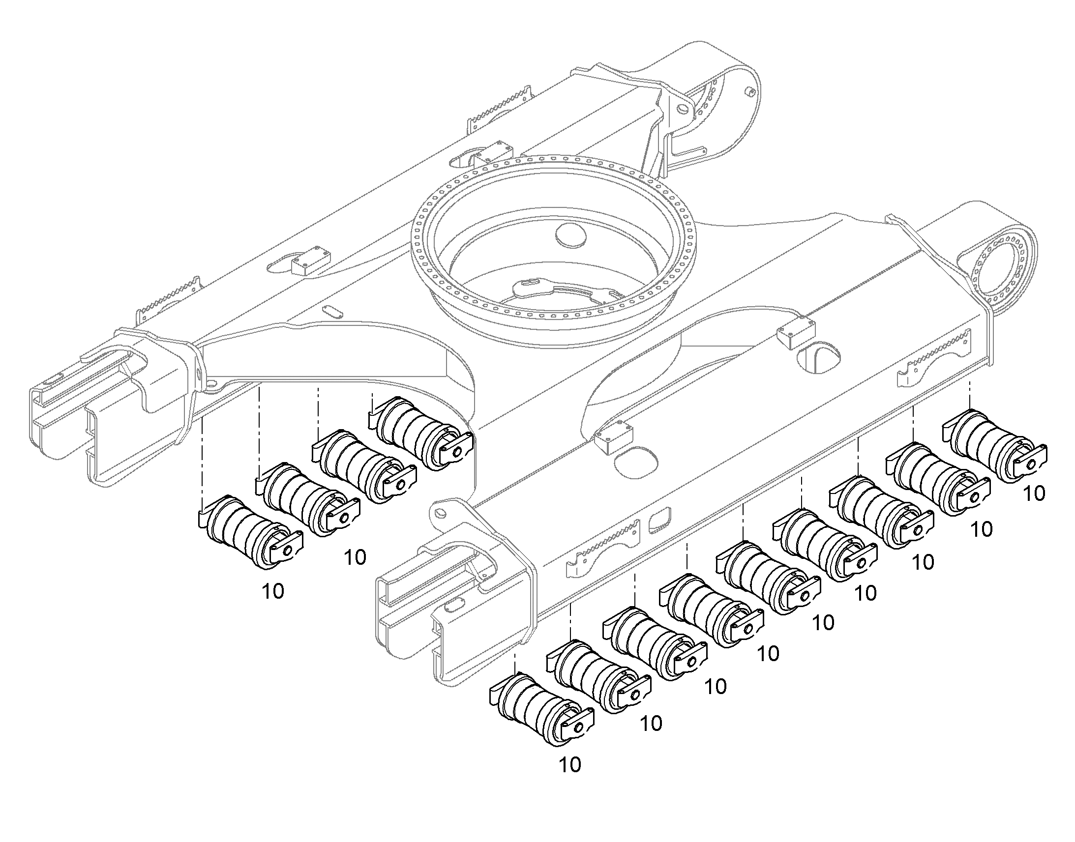 ХОДОВОЙ РОЛИК УСТАНОВКА D7 12482269 LIEBHERR