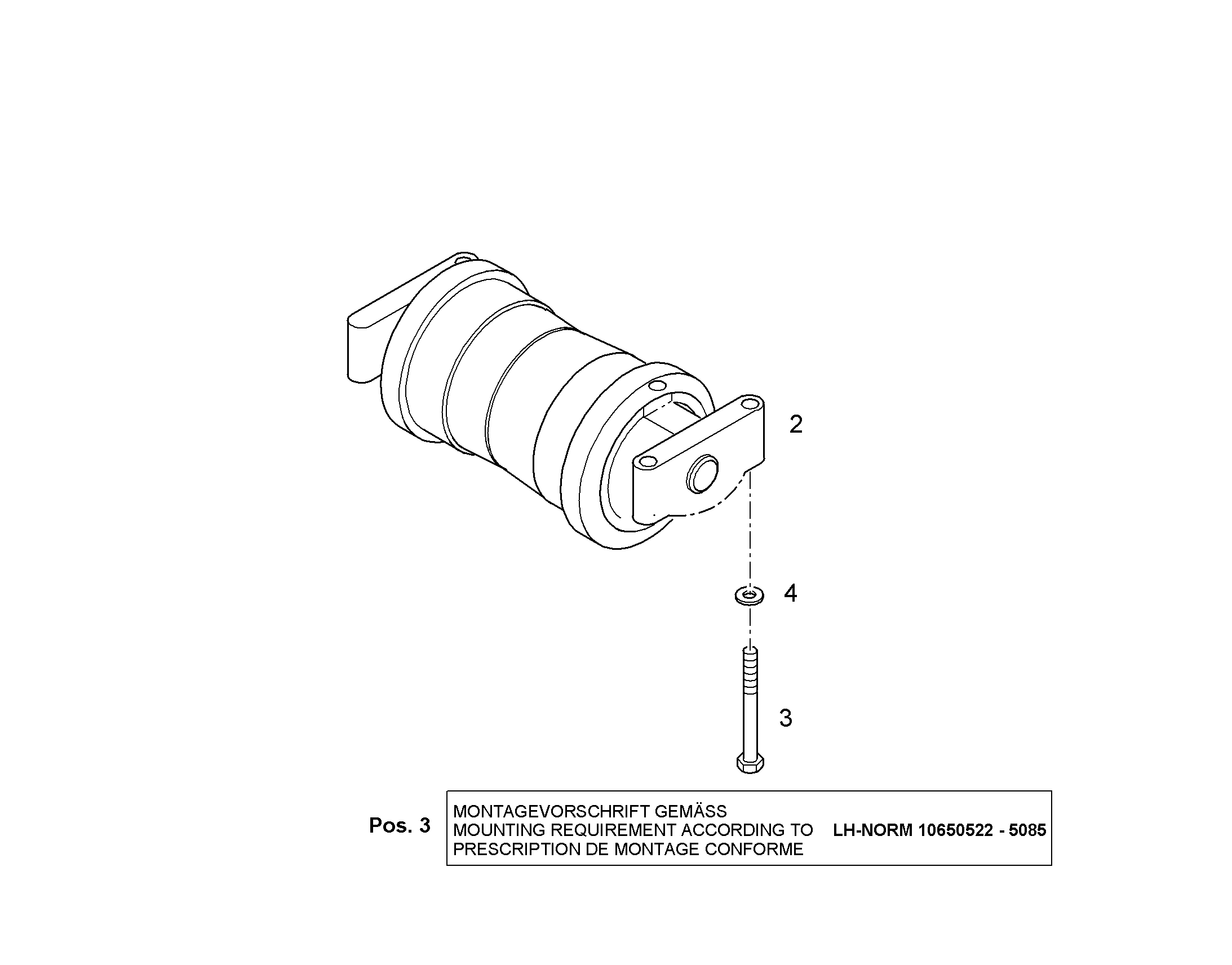 РОЛИК ХОДОВОЙ D7 12219027 LIEBHERR