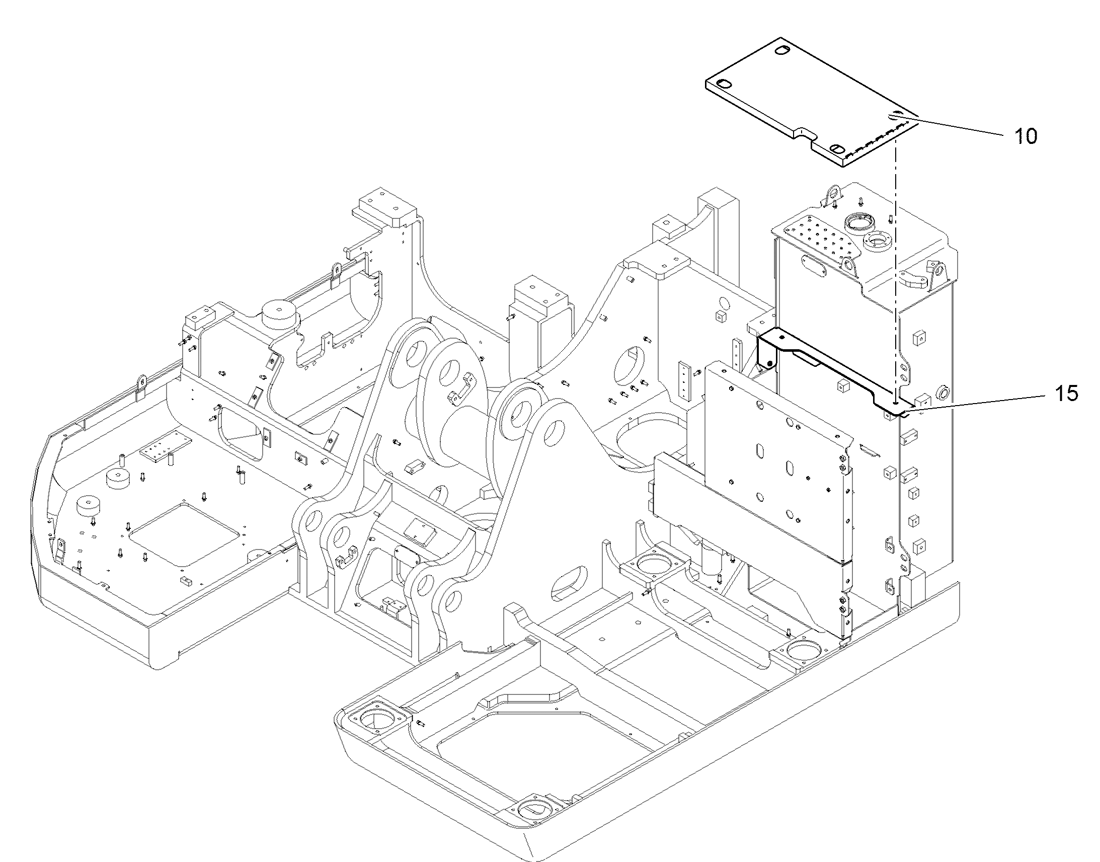 BOX FRONT LEFT 12433599 LIEBHERR
