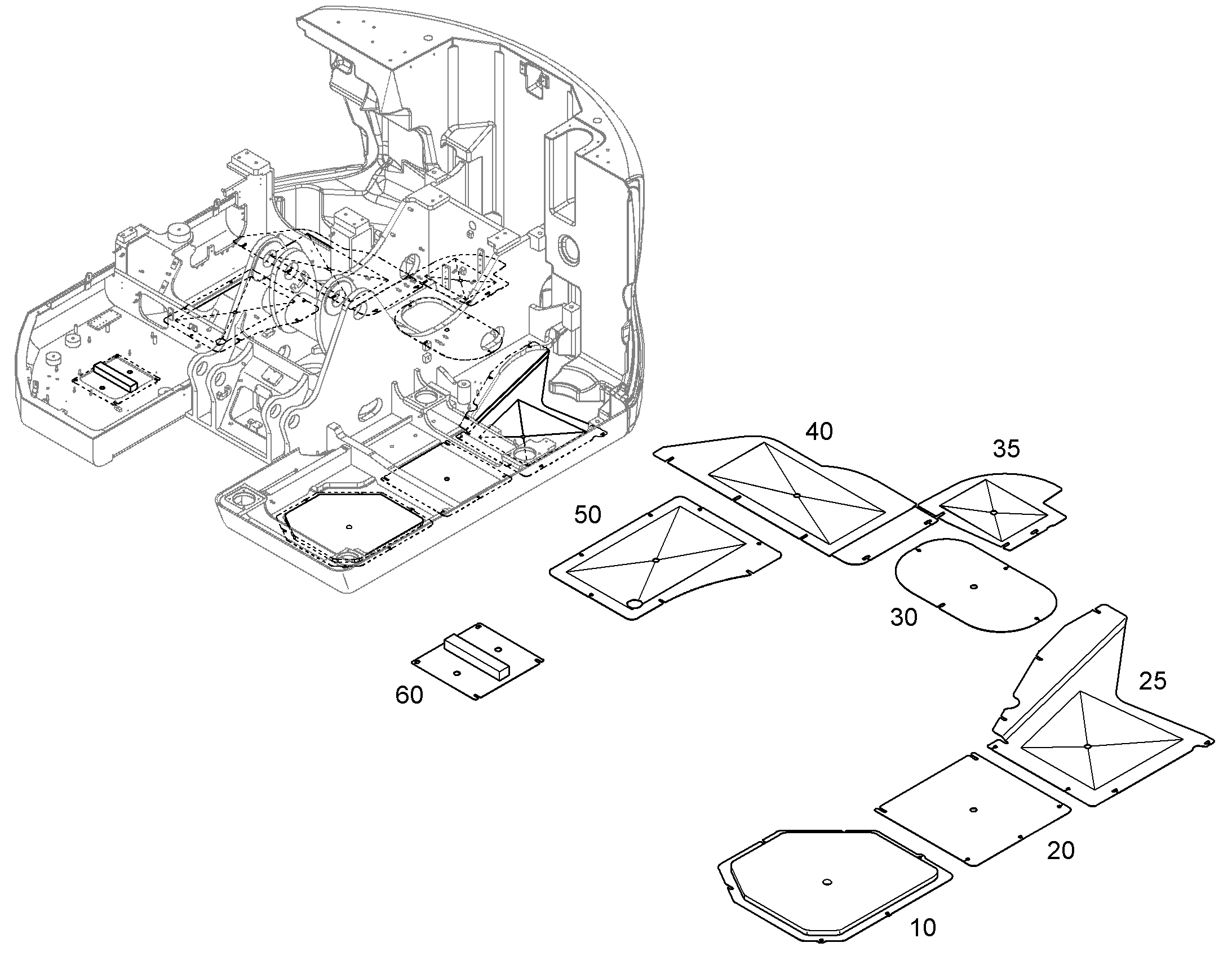 ЗАЩИТНЫЙ ЛИСТ НИЖНИЙ 12420783 LIEBHERR