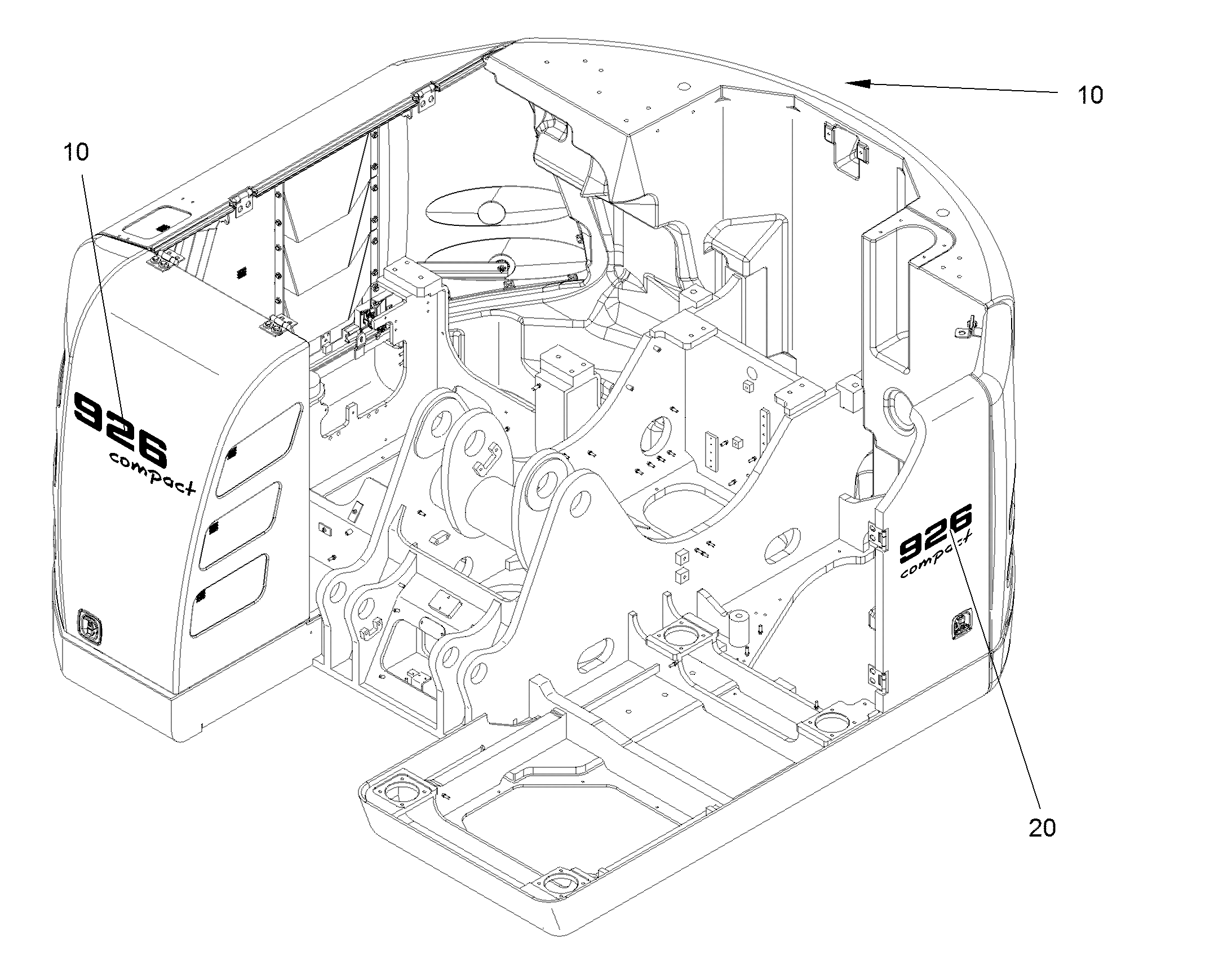 НАКЛЕЙКА 926 COMPACT 620,9mmX214,2mm 12831295 LIEBHERR