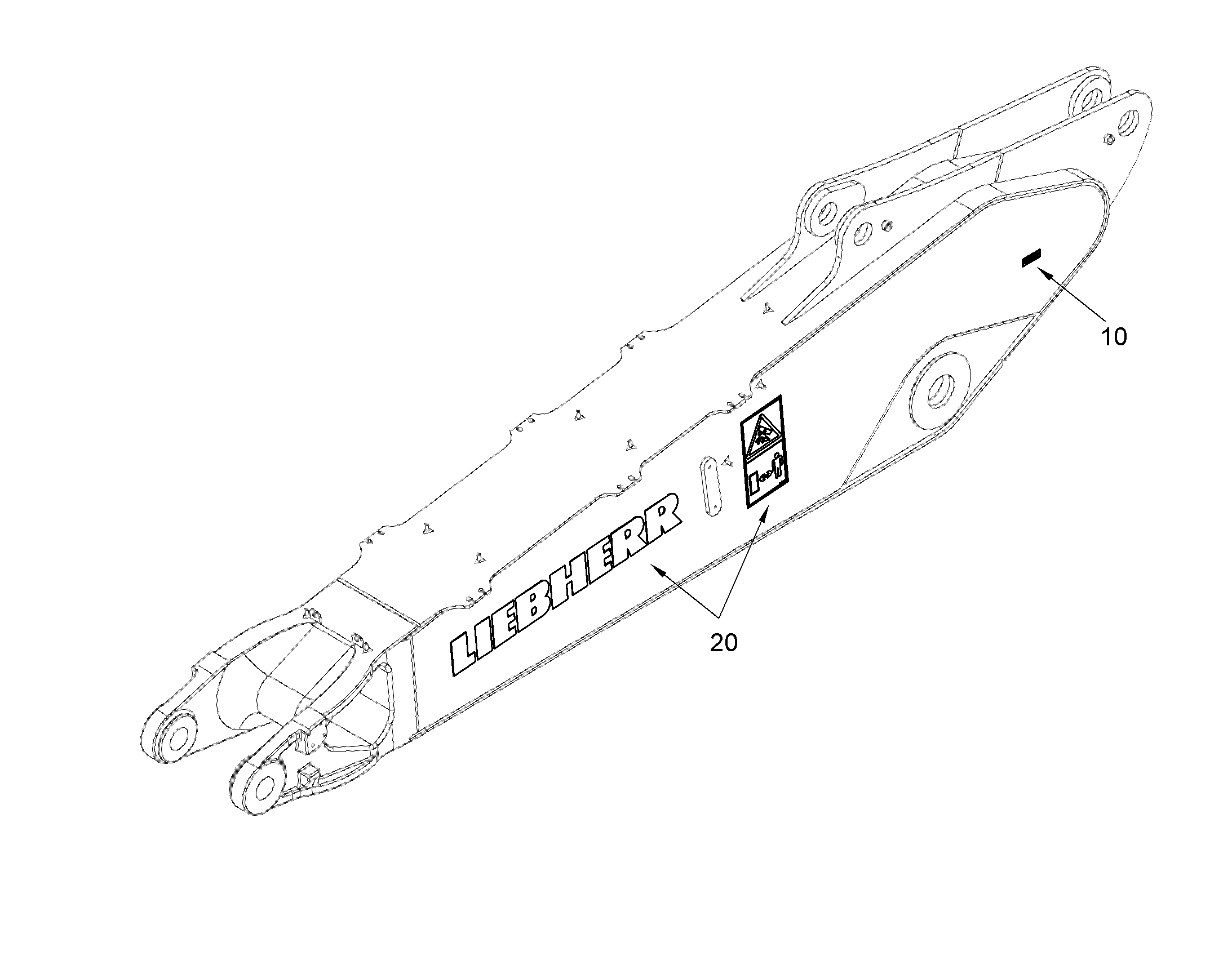 НАКЛЕЙКА 12505435 LIEBHERR