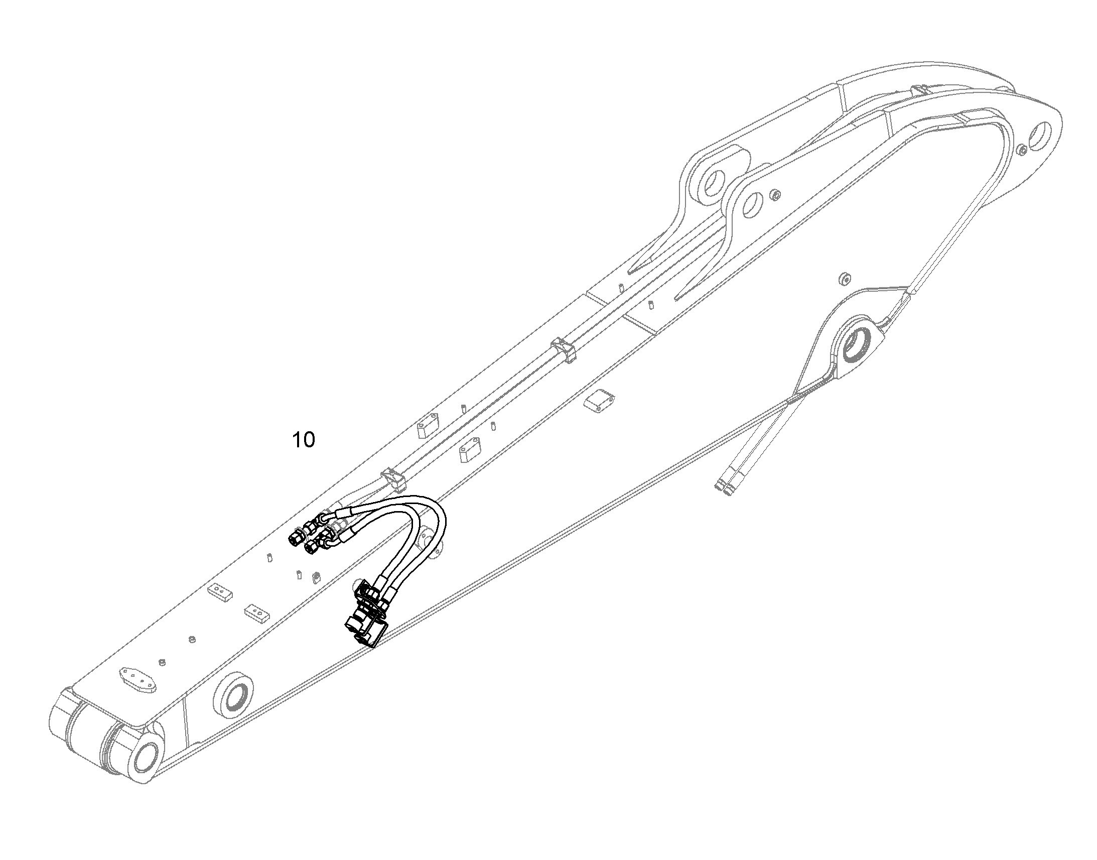 ПРОВОДКА ПРИВОД МЕХ. ПОВОРОТА 12510763 LIEBHERR