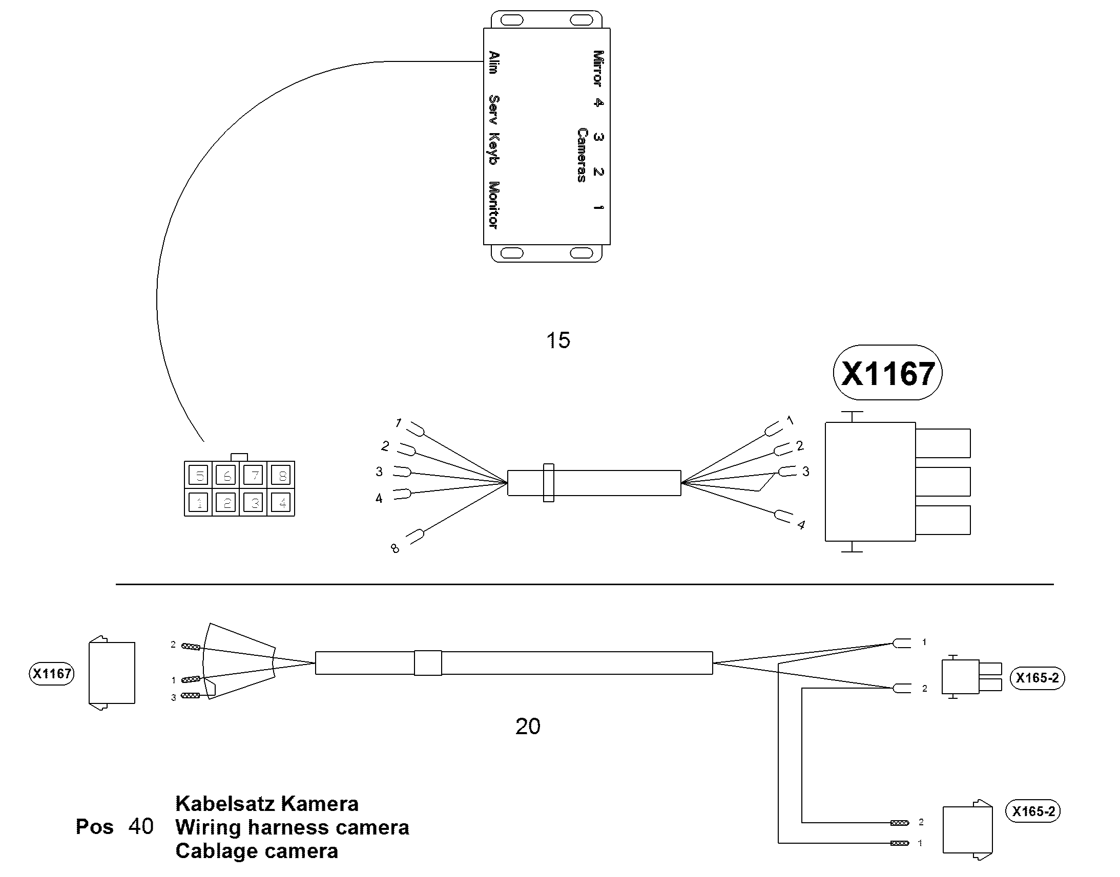 КАБ.КОМПЛ.КУЗОВ-АККУМУЛЯТОРЫ 12420533 LIEBHERR