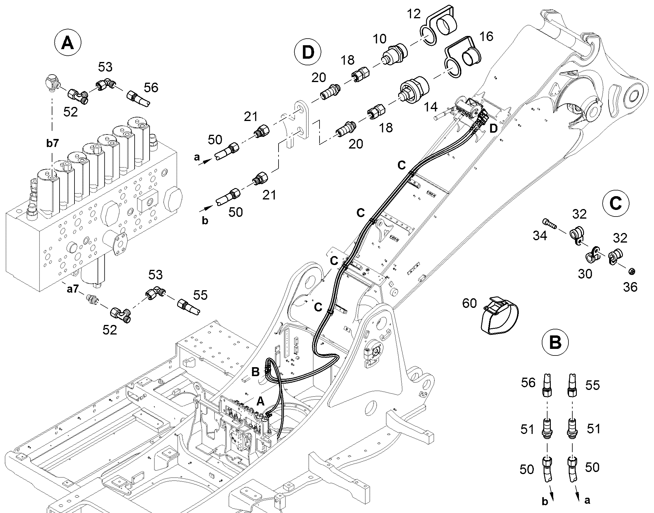 ШЛАНГ УПРАВЛЕНИЯ 8X5100 10410308 LIEBHERR