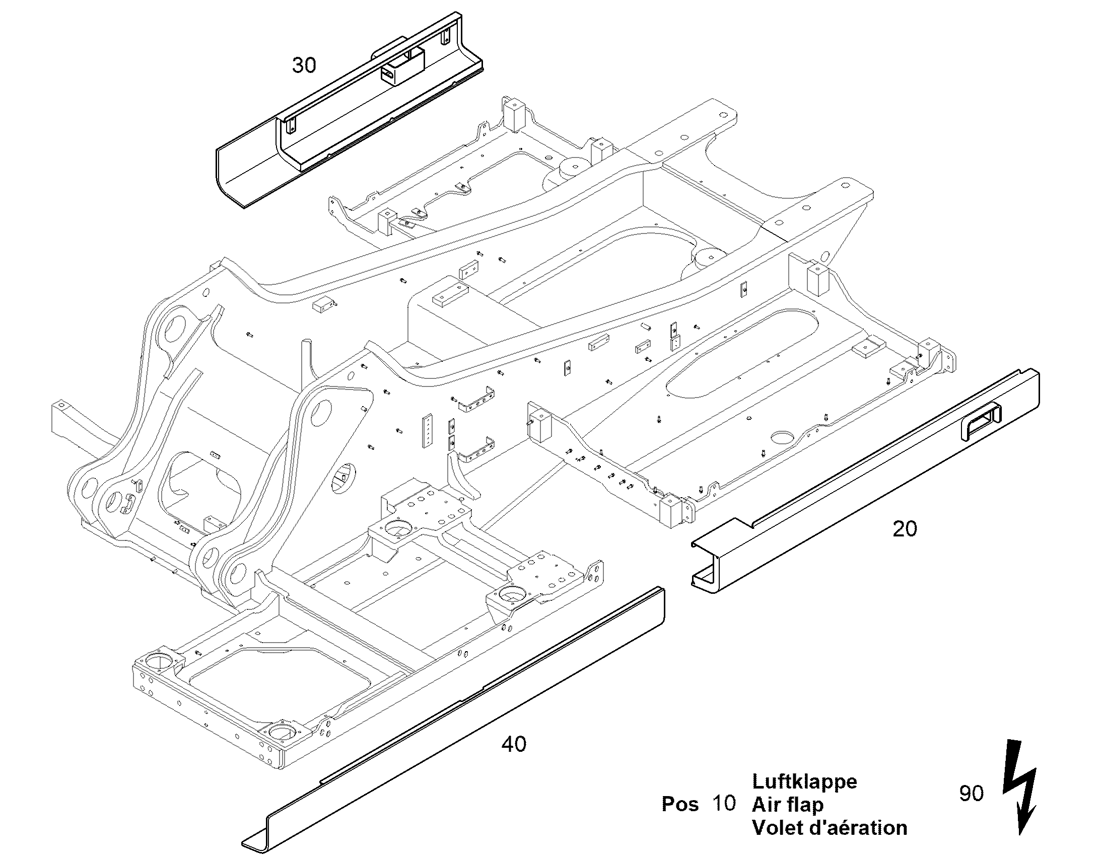 ЗАСЛОНКА ВОЗДУШНАЯ 11838654 LIEBHERR