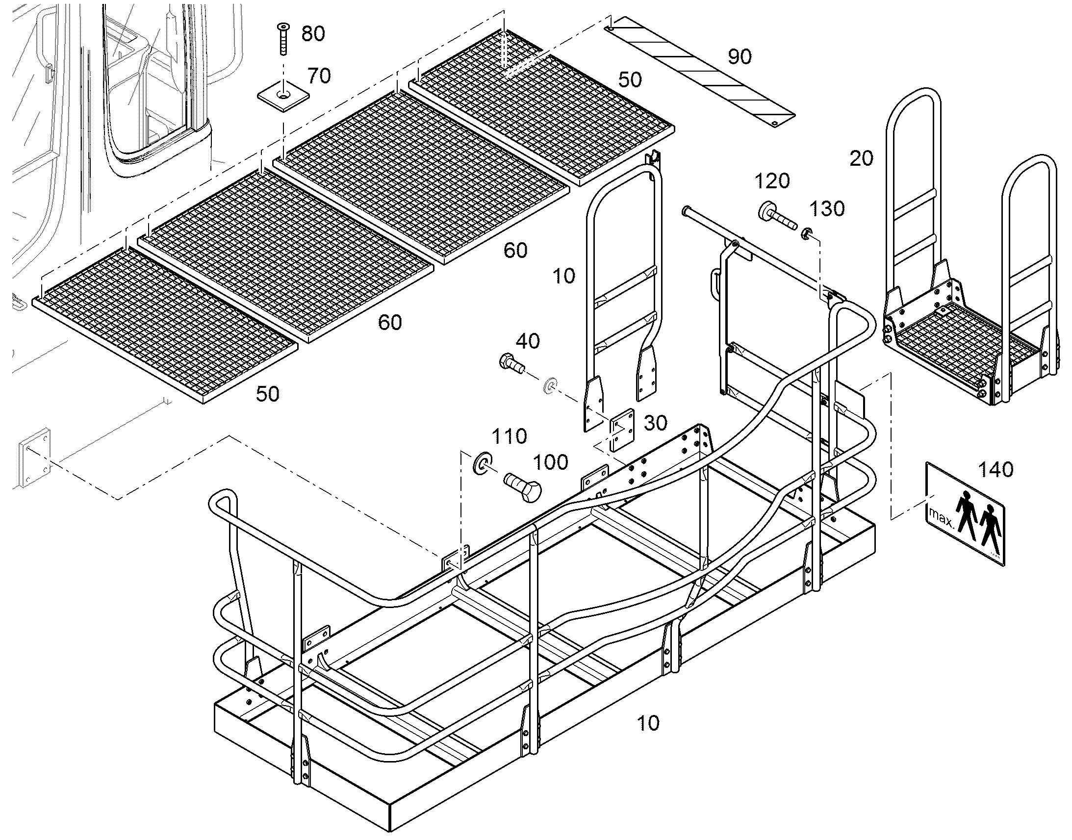 ПЛАТФОРМА 12485901 LIEBHERR