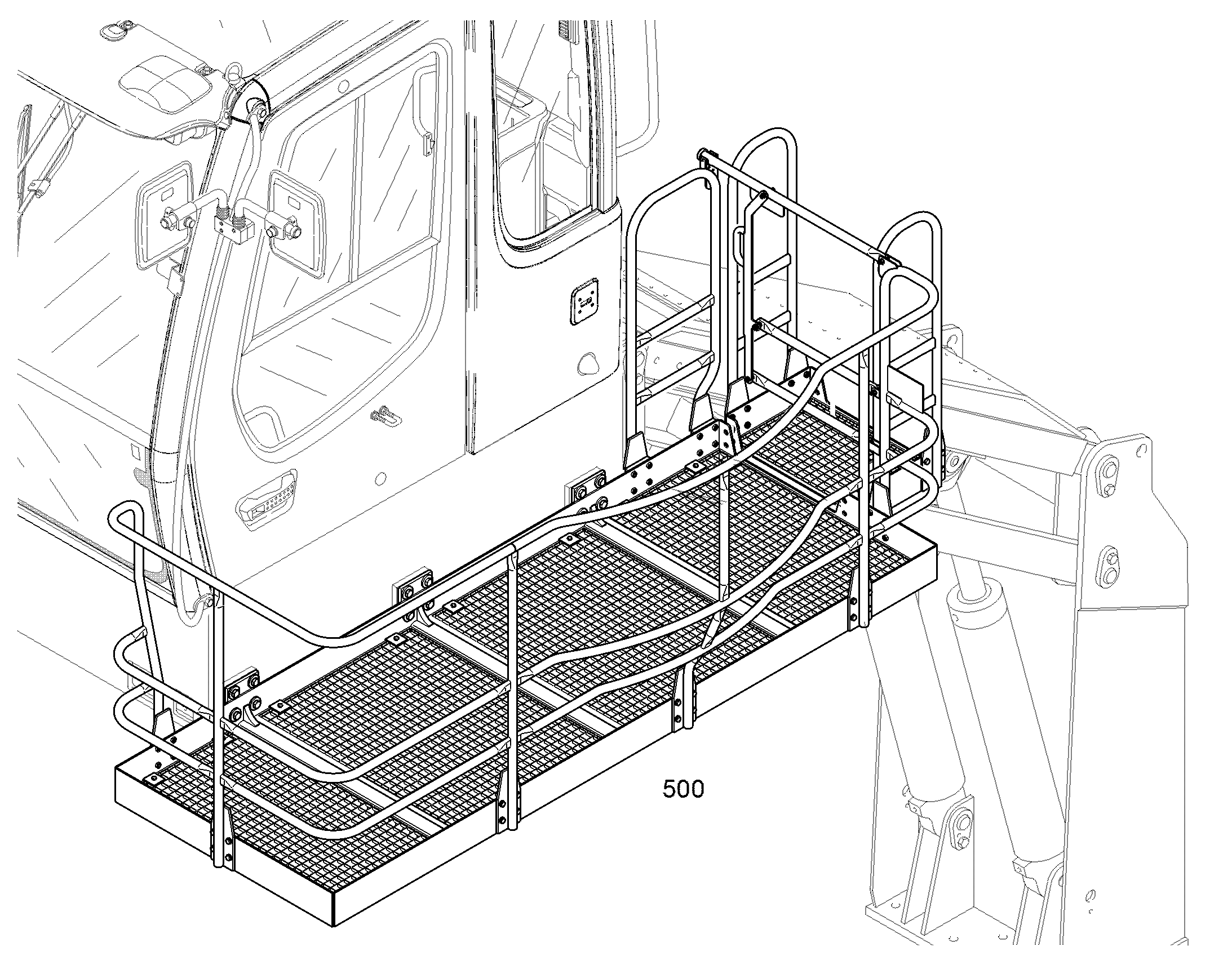 ПЛАТФОРМА КАБИНЫ РЕГУЛИРУЕМАЯ 12485900 LIEBHERR