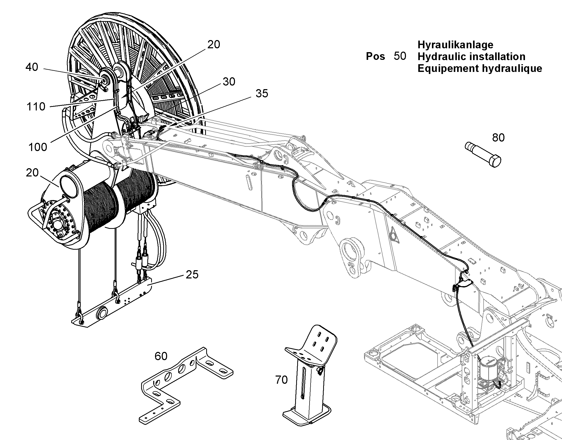 ГИДРАВЛИЧЕСКАЯ СИСТЕМА 12446976 LIEBHERR