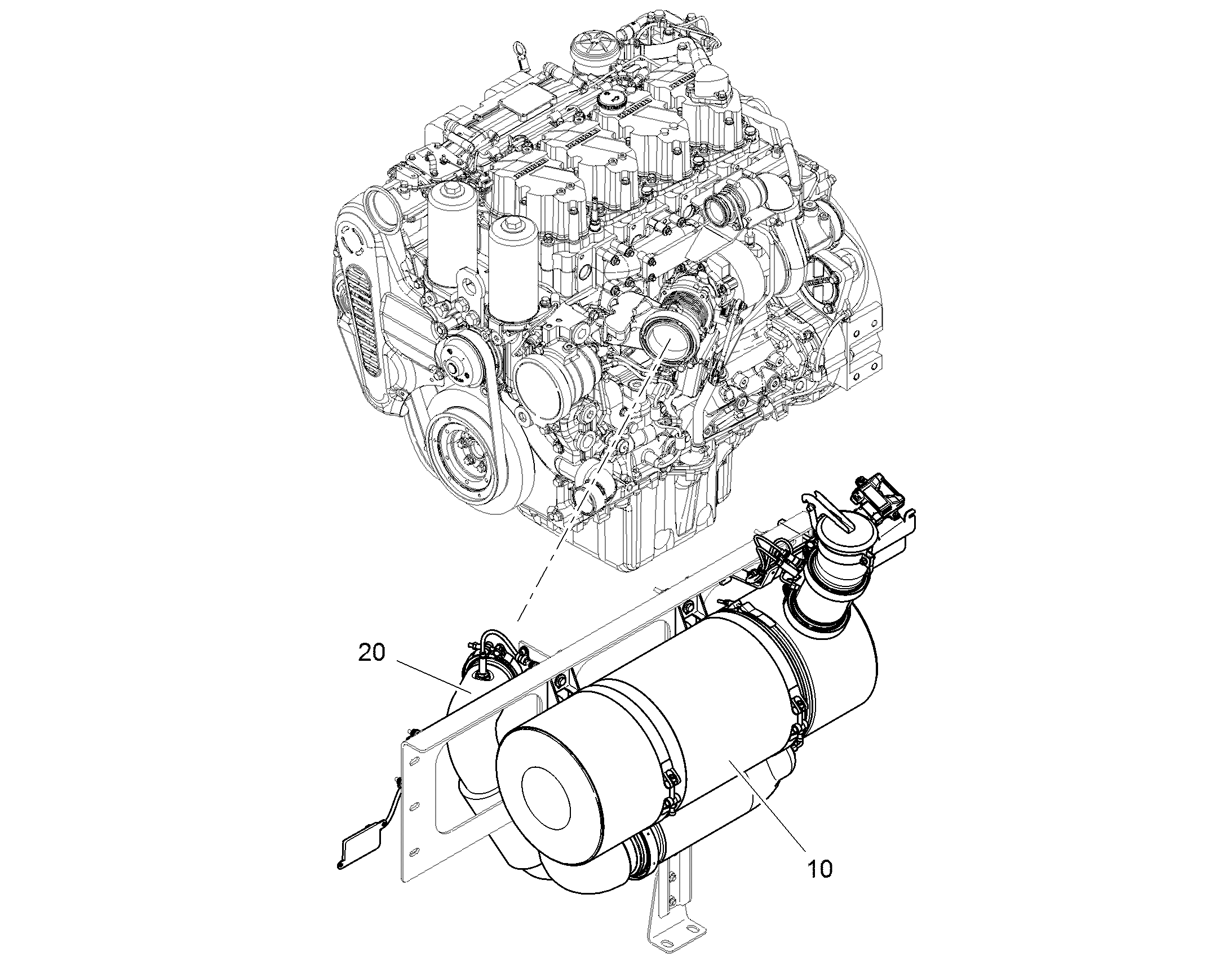 ГЛУШИТЕЛЬ УСТАНОВКА 11732083 LIEBHERR