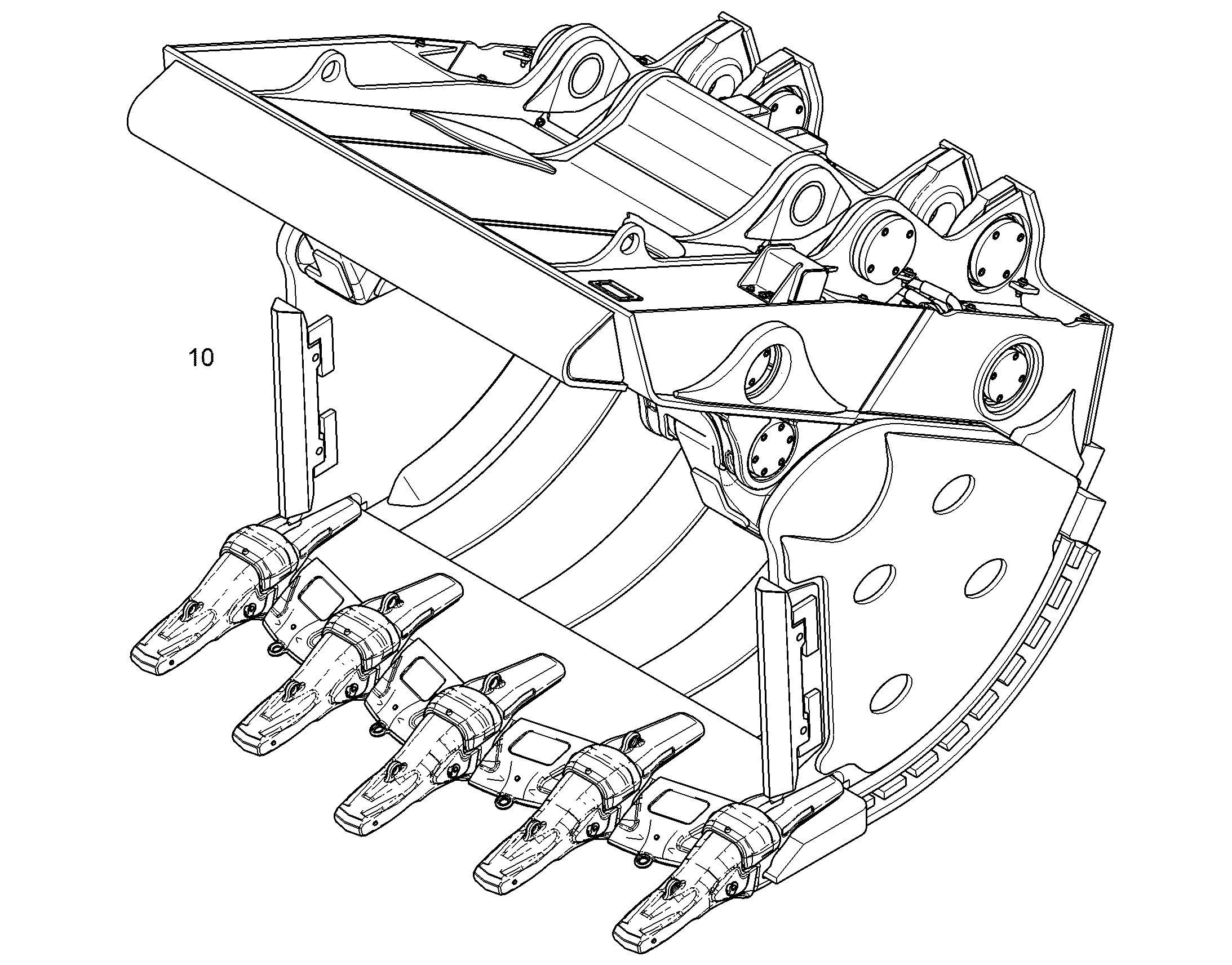 КОВШ ОТКИДНОЙ 2300MM 4,40M3 12815750 LIEBHERR