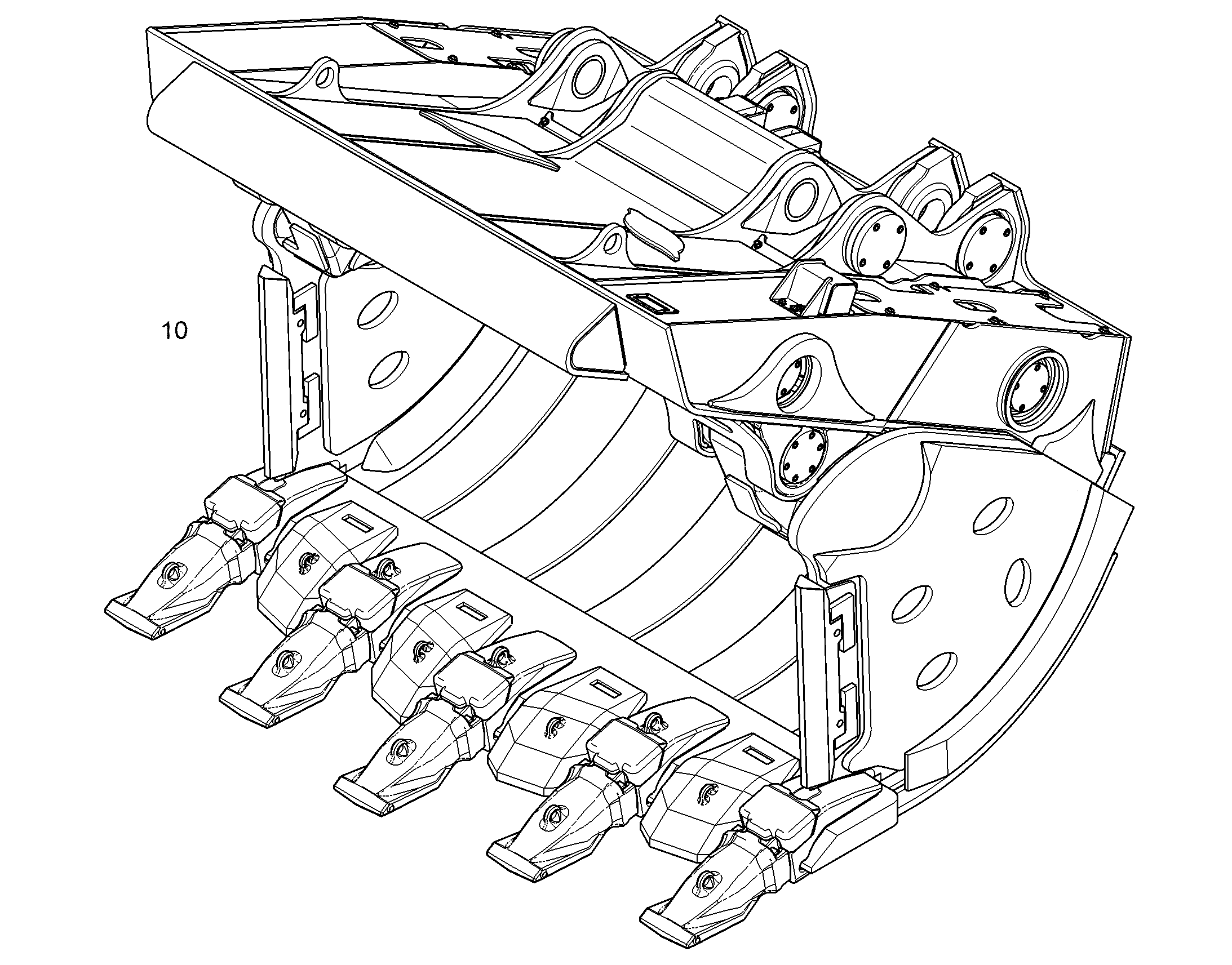 КОВШ ОТКИДНОЙ 2700MM 5,1M3 12813464 LIEBHERR