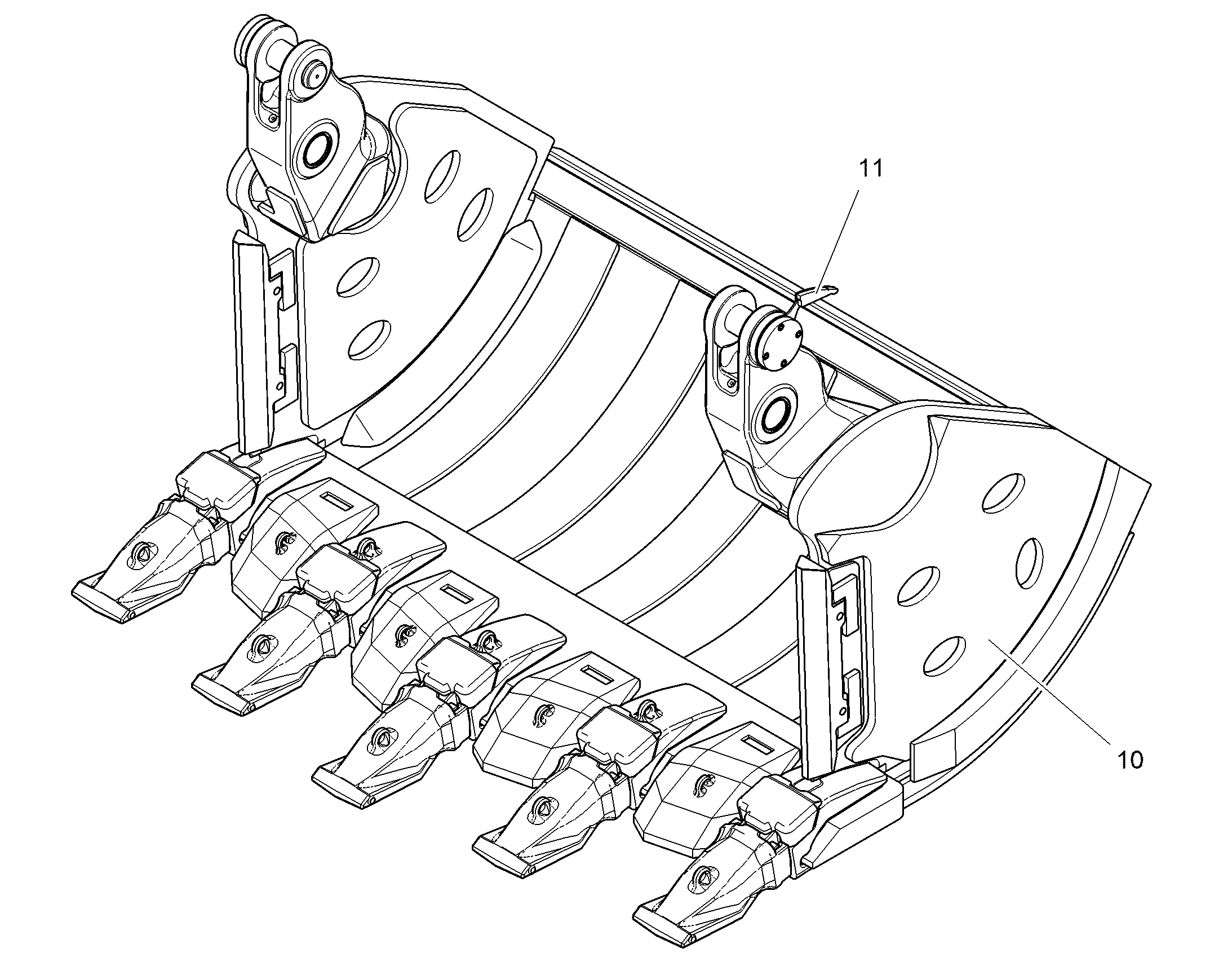 КРЫШКА КОВША 2700MM 5,1M3 12813466 LIEBHERR