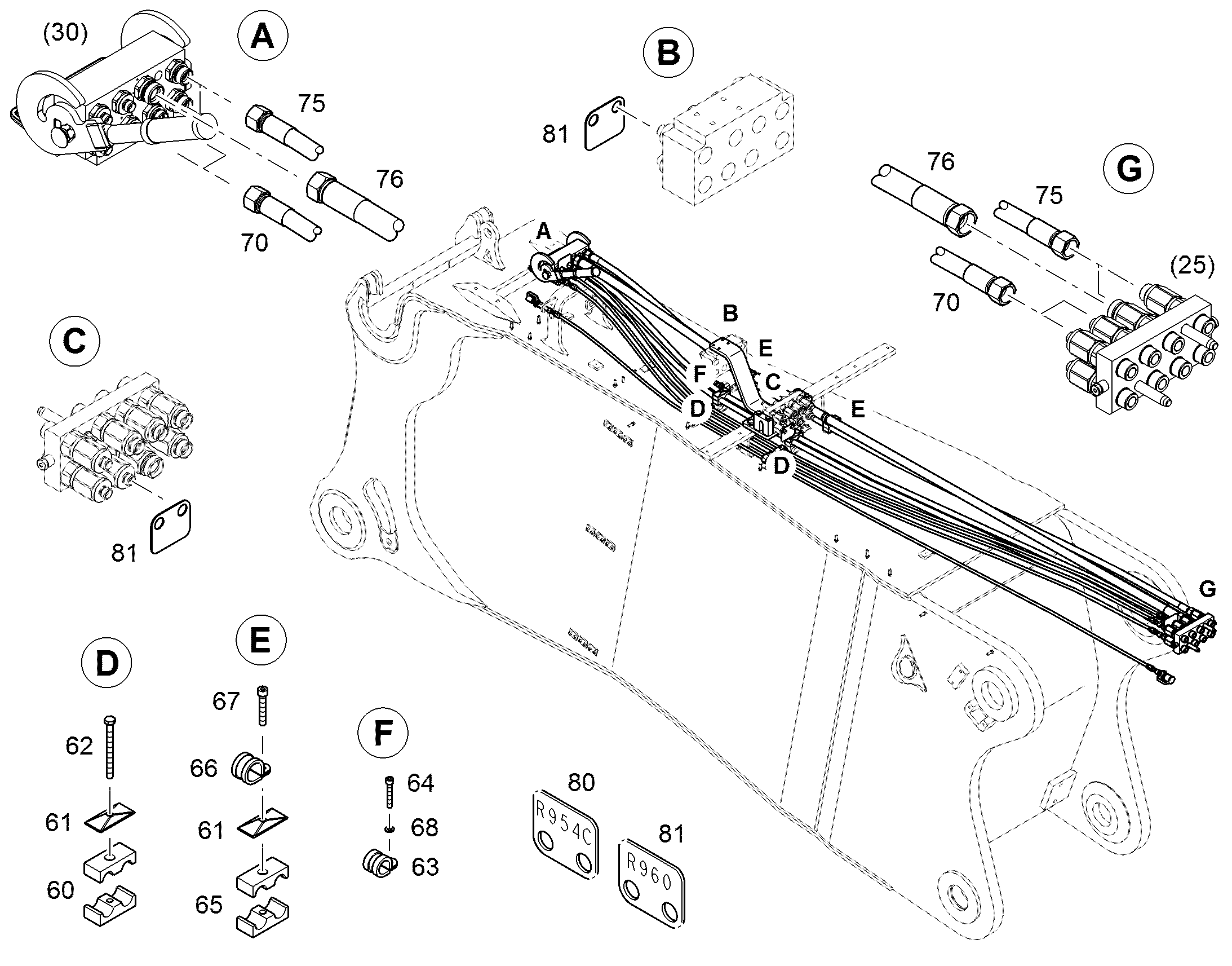 ТИПОВАЯ ТАБЛИЧКА R960 12561089 LIEBHERR
